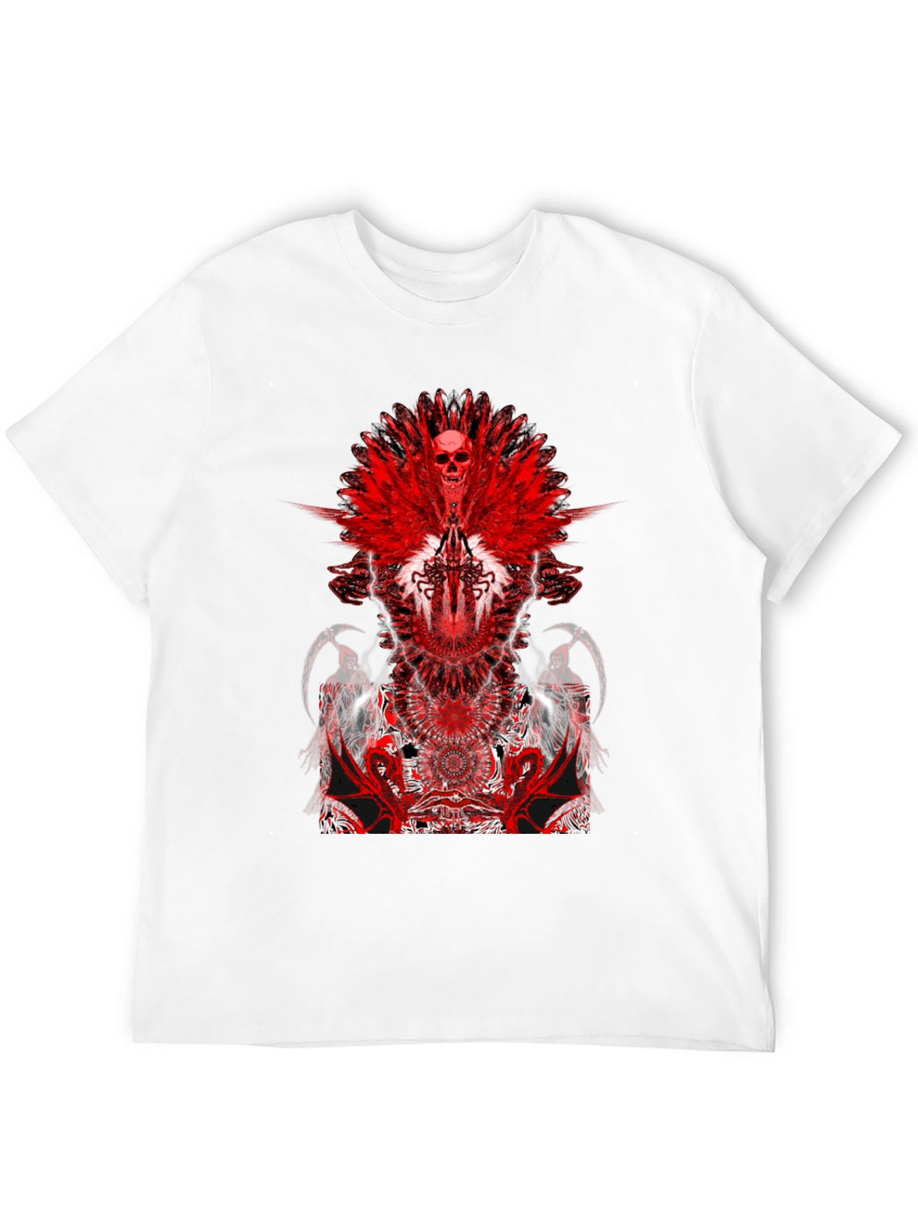 Skull & Wings Graphic T-Shirt - Dark Fantasy