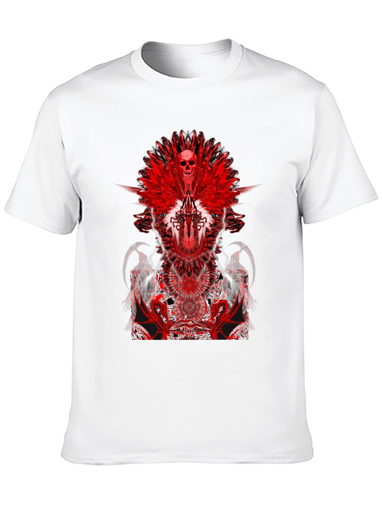 Skull & Wings Graphic T-Shirt - Dark Fantasy