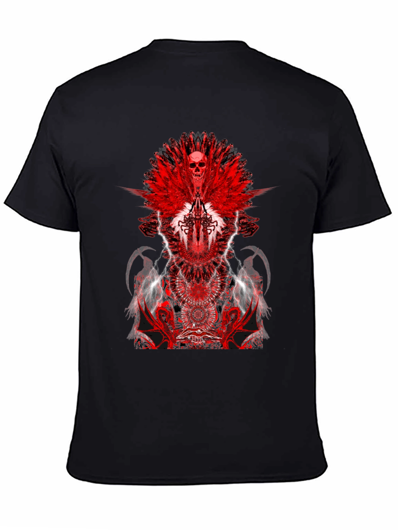 Skull & Wings Graphic T-Shirt - Dark Fantasy