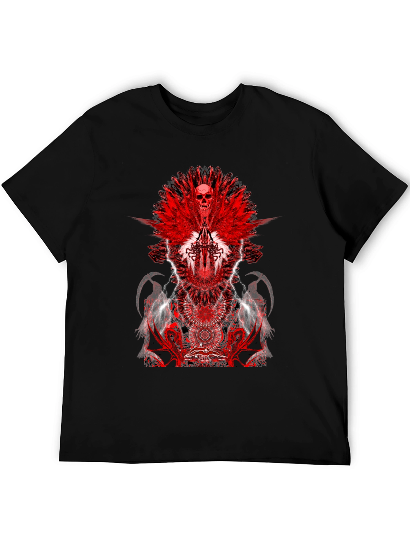 Skull & Wings Graphic T-Shirt - Dark Fantasy