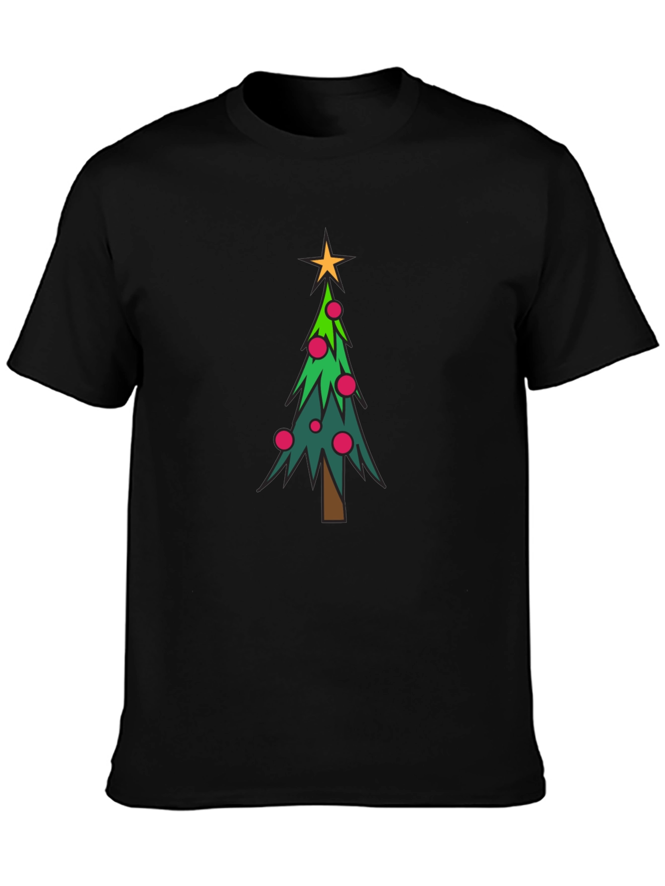 Festive Christmas Tree Graphic Tee