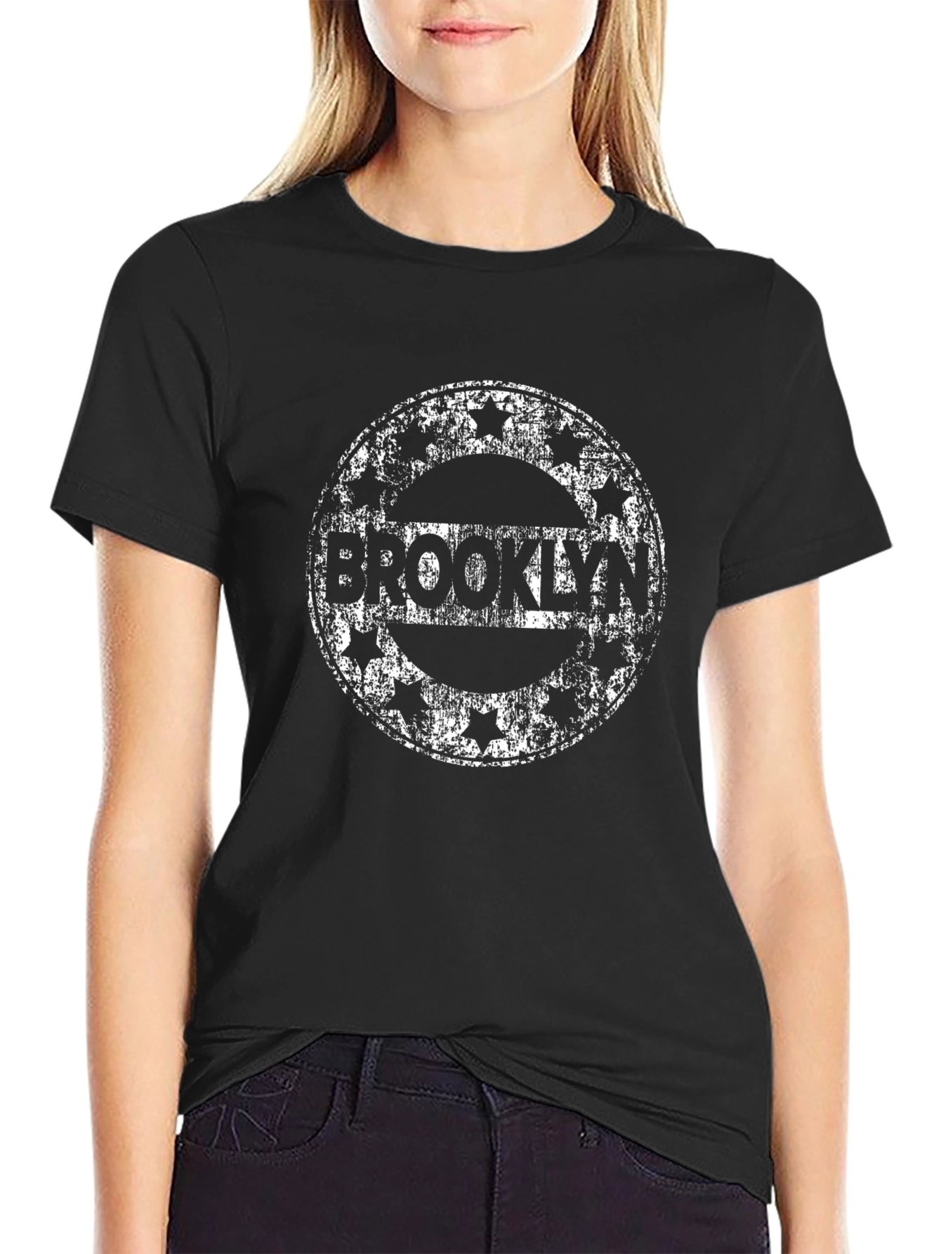 Brooklyn Stamp Black T-Shirt