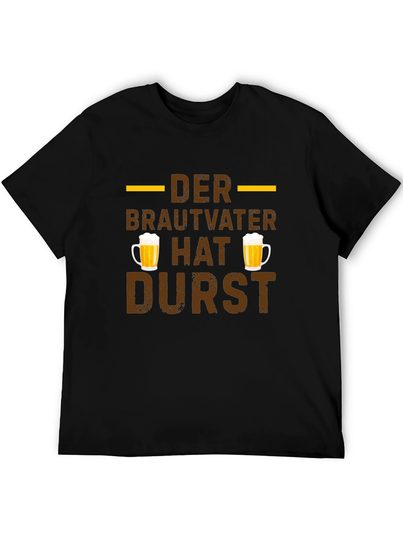 Der Brautvater Hat Durst German Beer T-Shirt