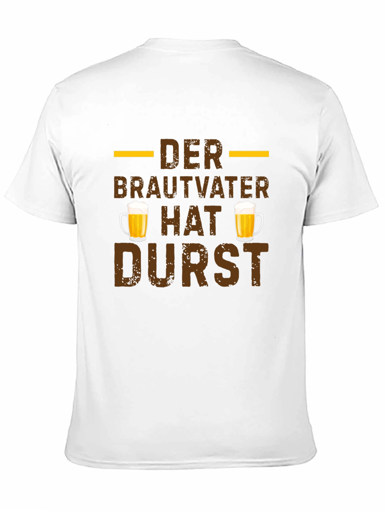 Der Brautvater Hat Durst German Beer T-Shirt