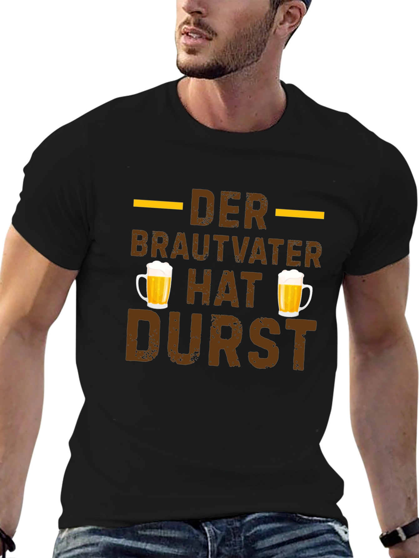 Der Brautvater Hat Durst German Beer T-Shirt