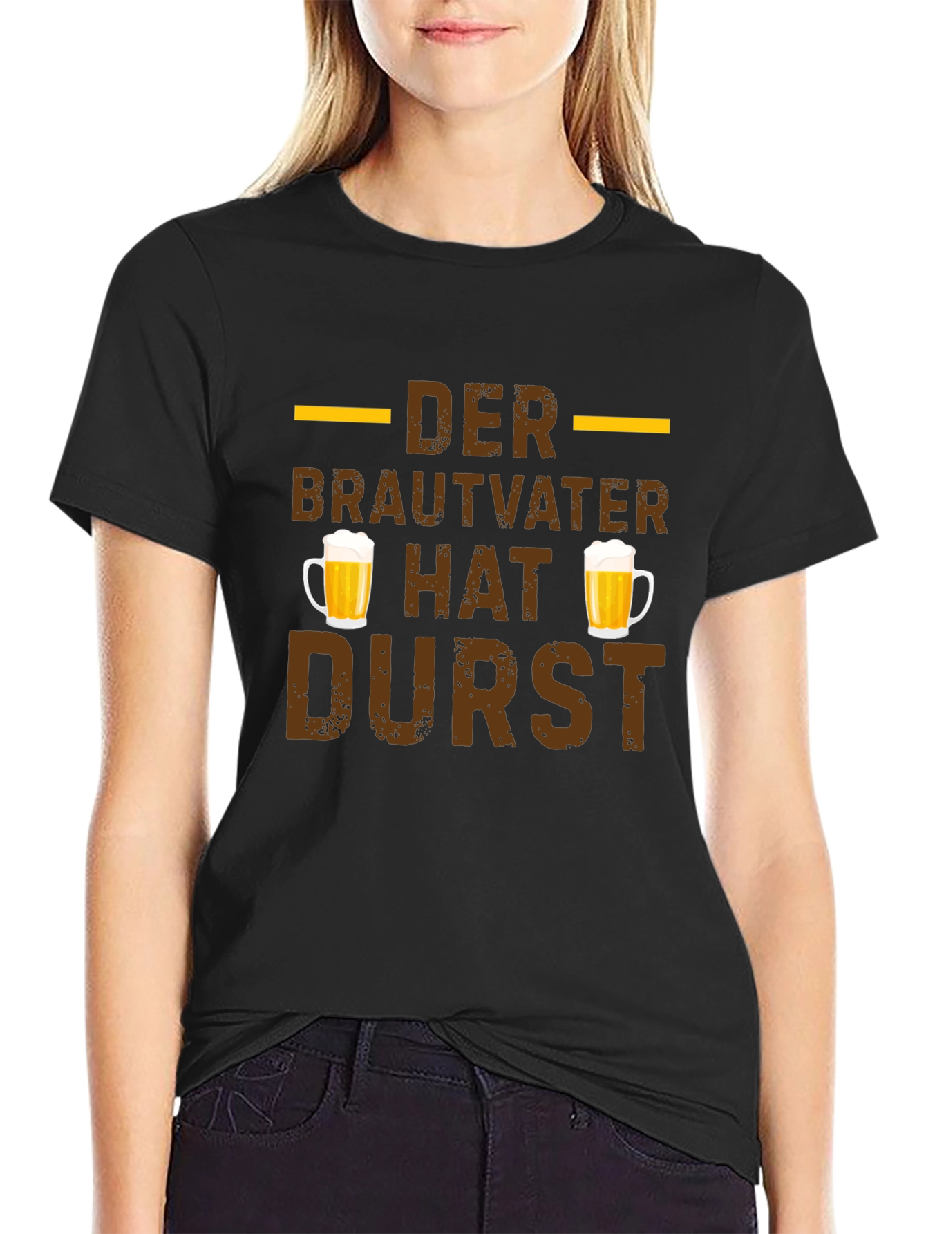 Der Brautvater Hat Durst German Beer T-Shirt