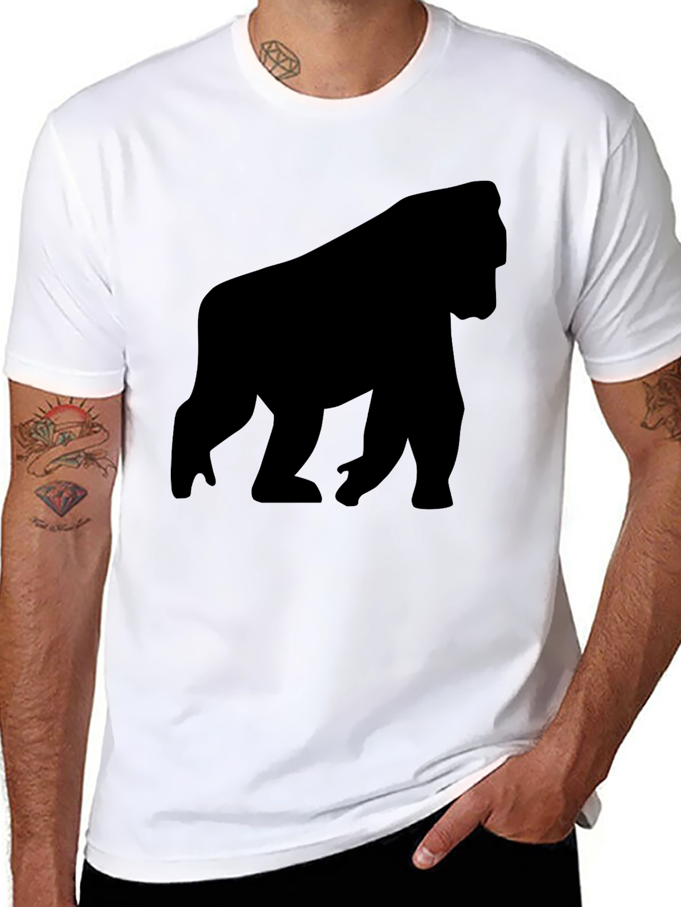 Gorilla Graphic Black T-Shirt