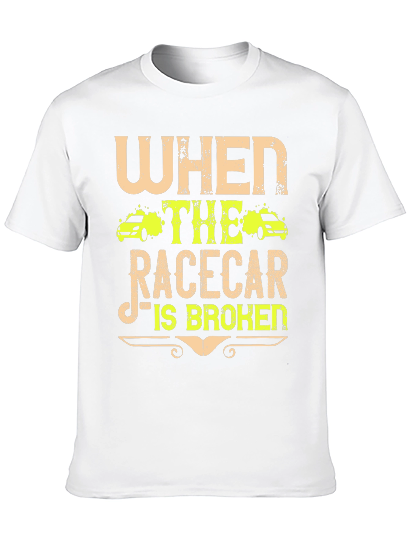 Racecar Broken T-Shirt - Funny Car Enthusiast Tee