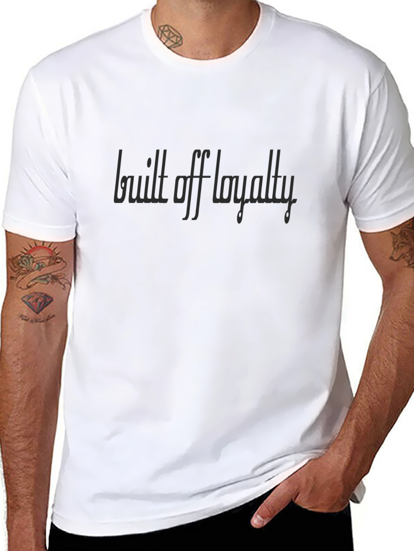 Built Off Loyalty T-Shirt - Stylish Black Tee