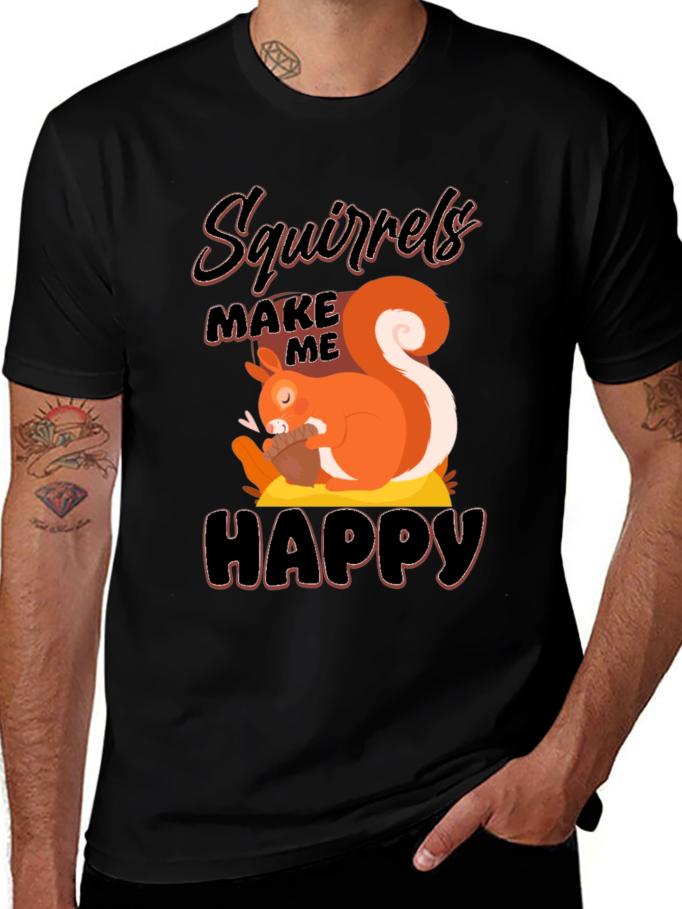 Squirrels Make Me Happy T-Shirt