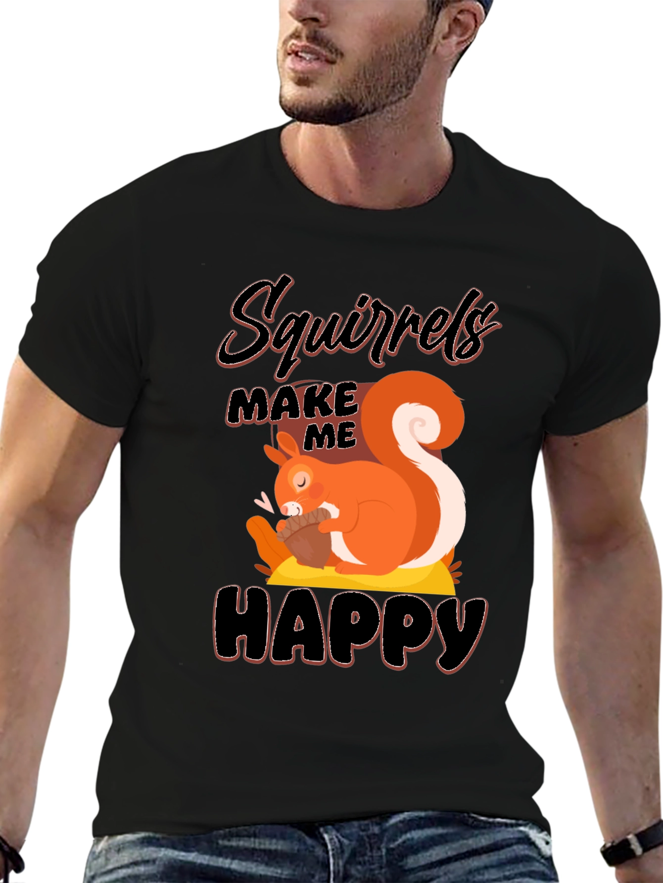 Squirrels Make Me Happy T-Shirt