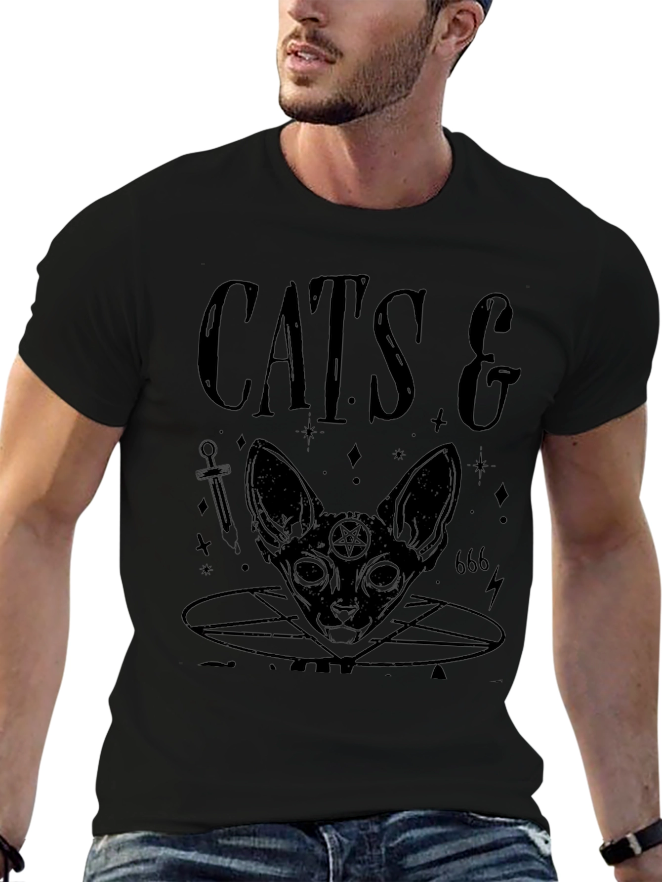 Cats & Satan Graphic Tee