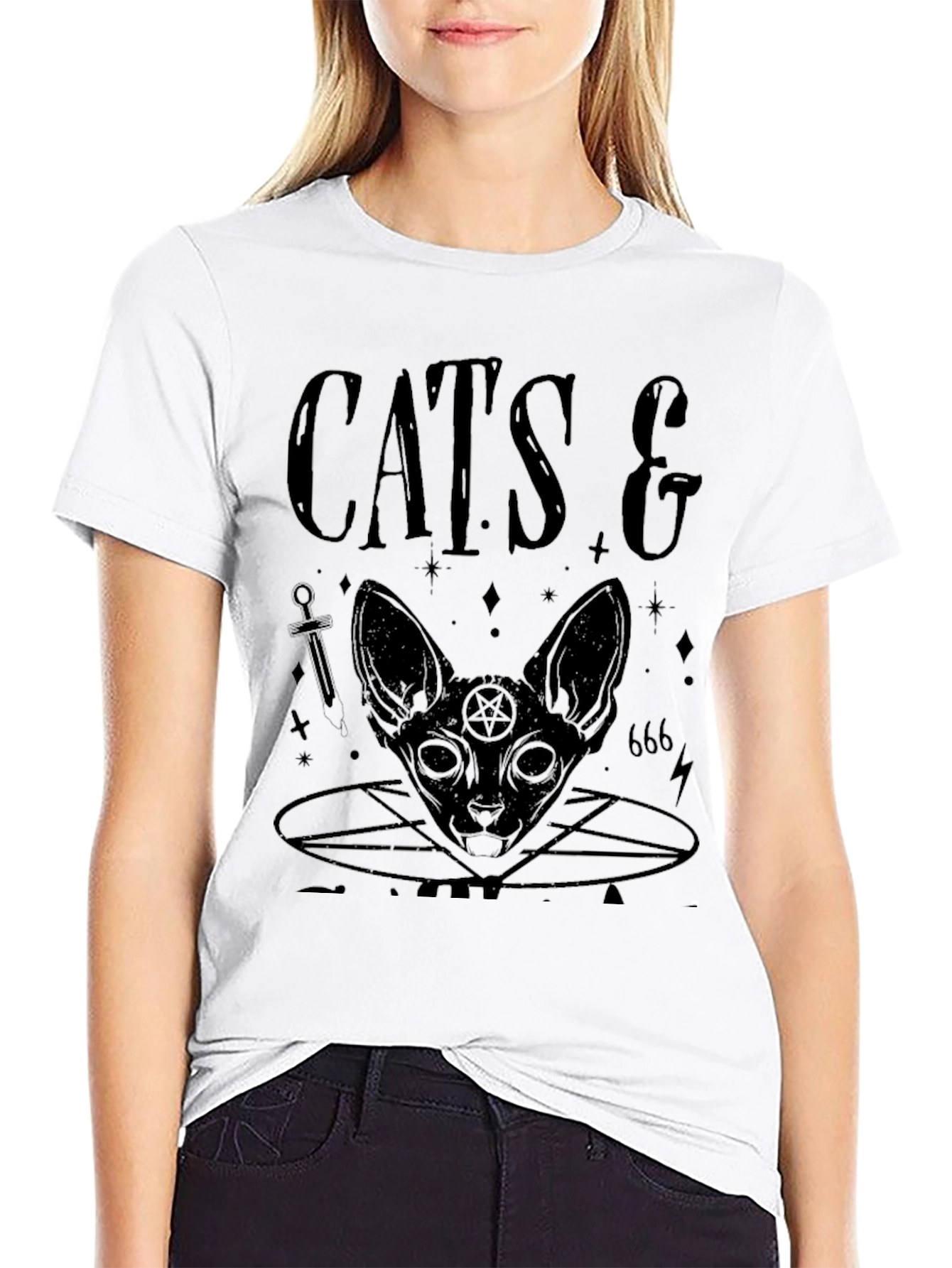 Cats & Satan Graphic Tee