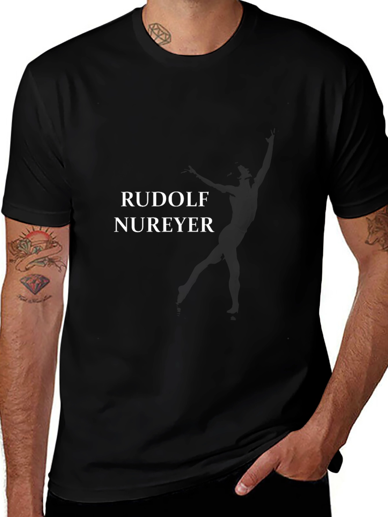 Rudolf Nureyev Black T-Shirt