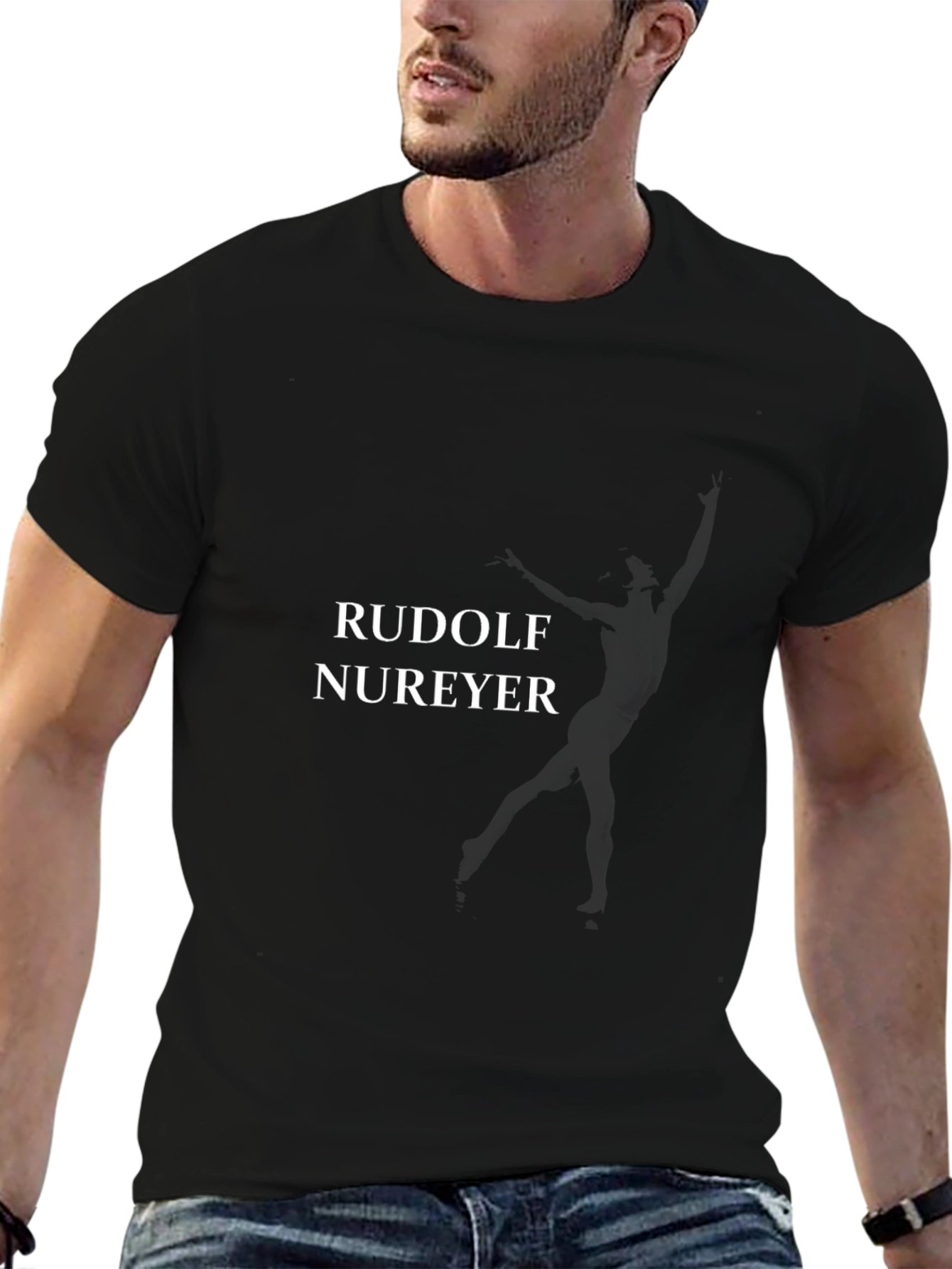 Rudolf Nureyev Black T-Shirt