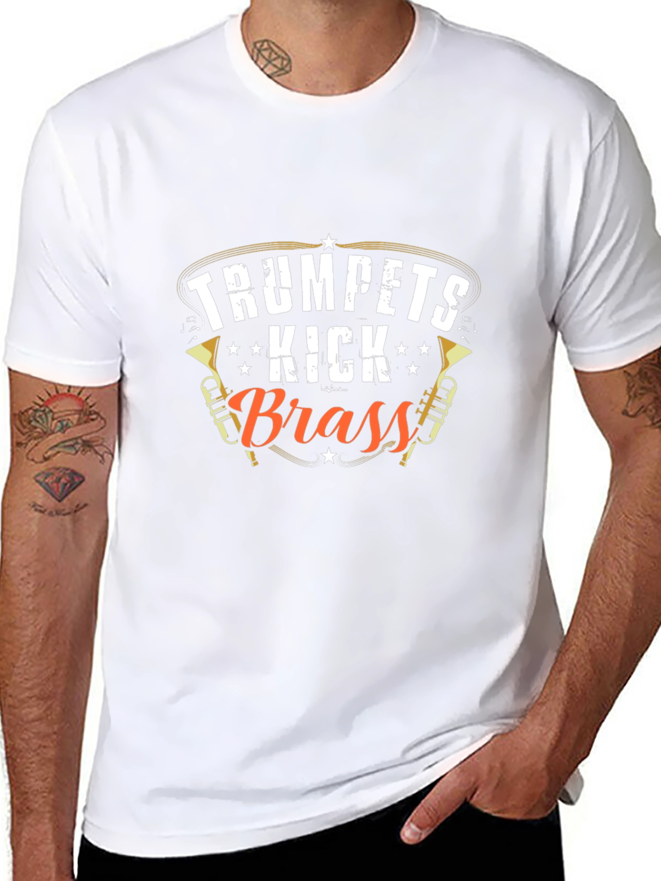 Trumpets Kick Brass T-Shirt - Music Lover Tee