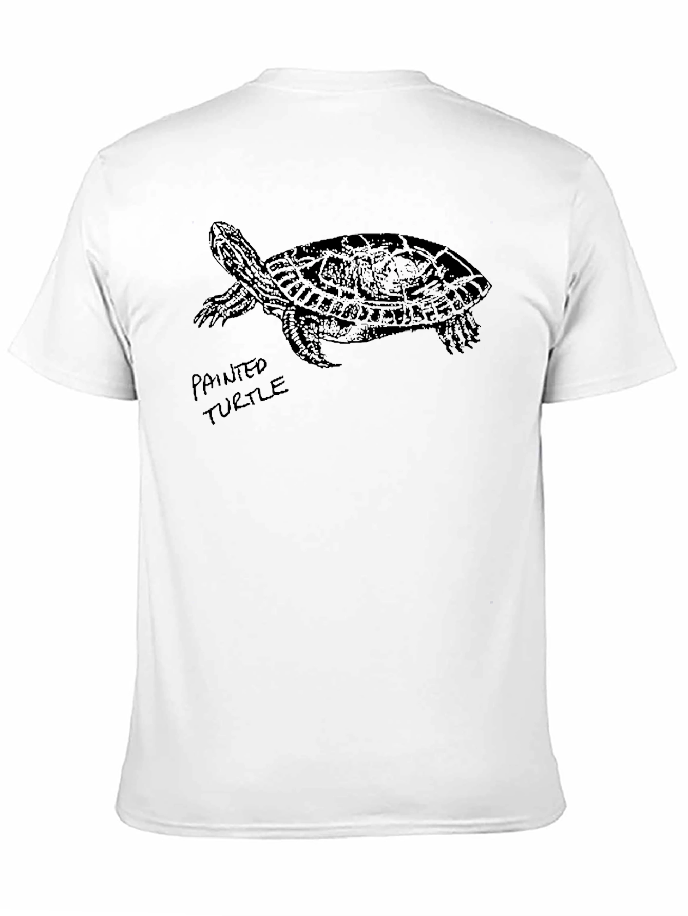 Black Turtle Graphic Tee - Painted Turtle Design