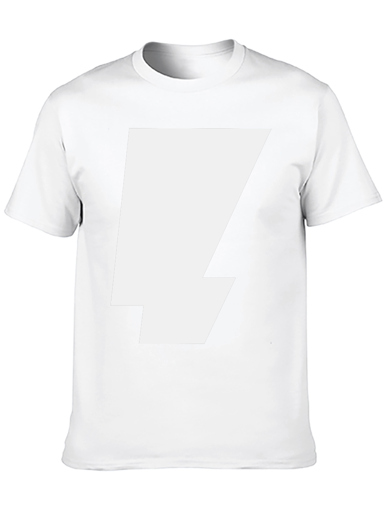 Bold Lightning Bolt Graphic Tee - Black
