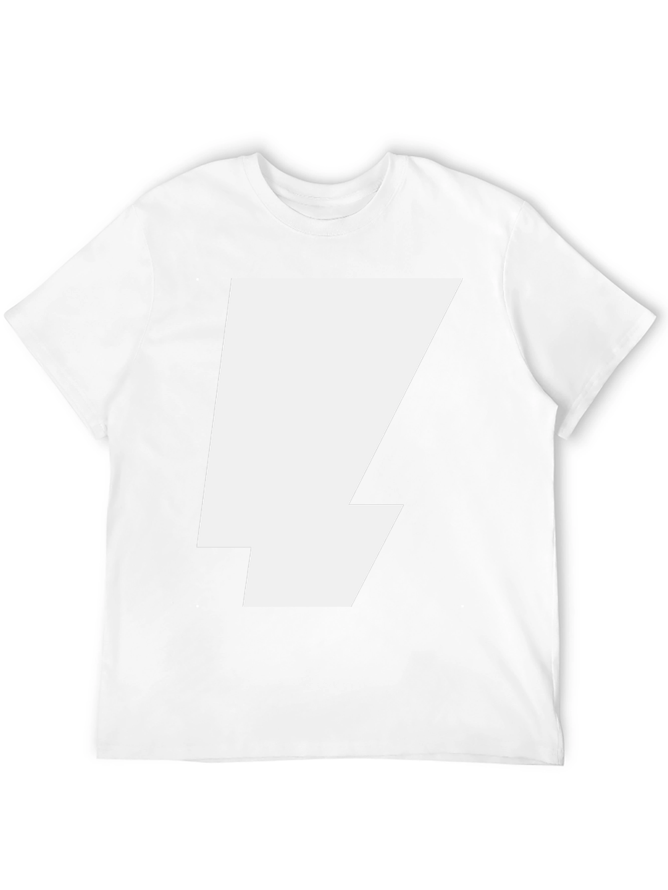 Bold Lightning Bolt Graphic Tee - Black