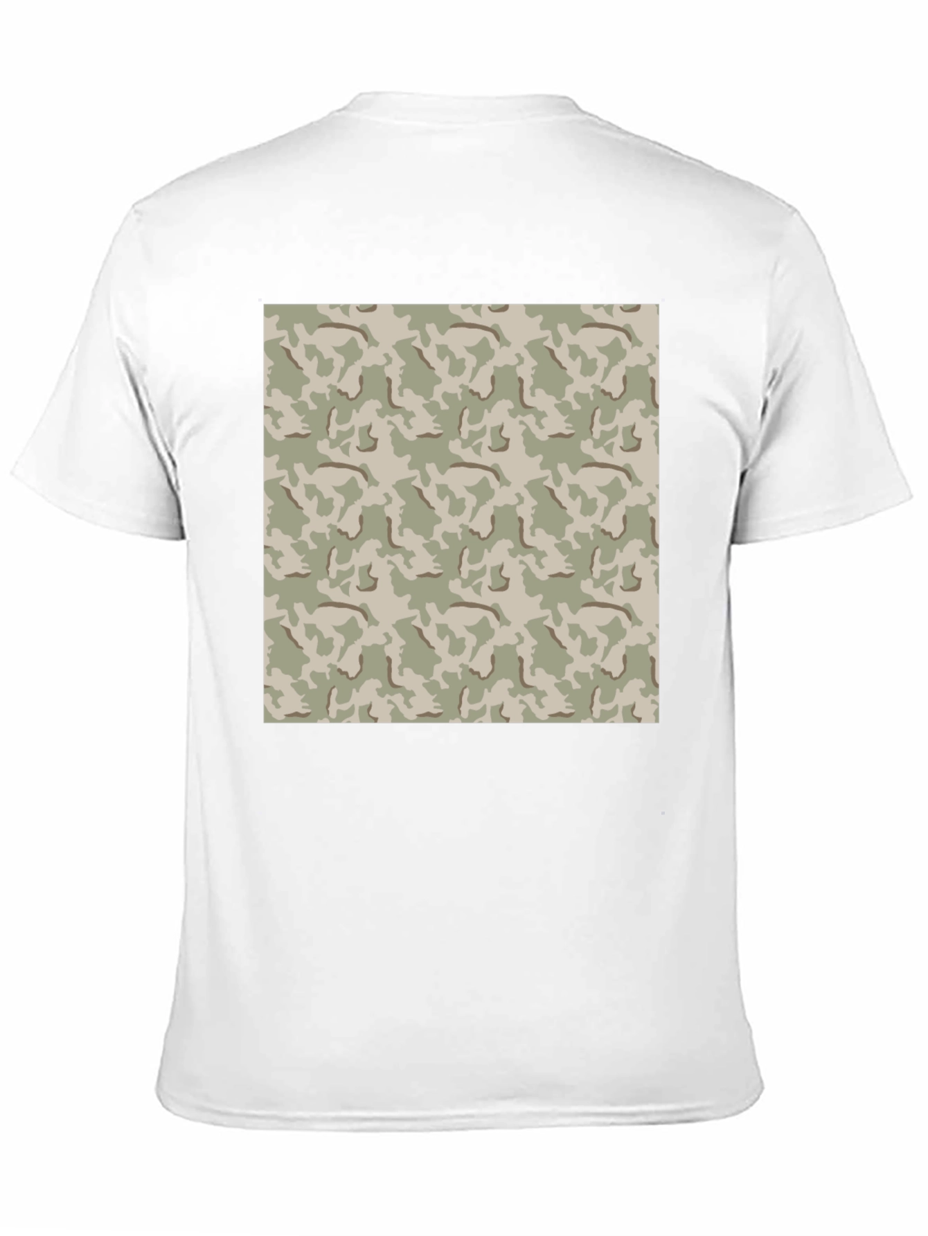 Camouflage Pattern Black T-Shirt