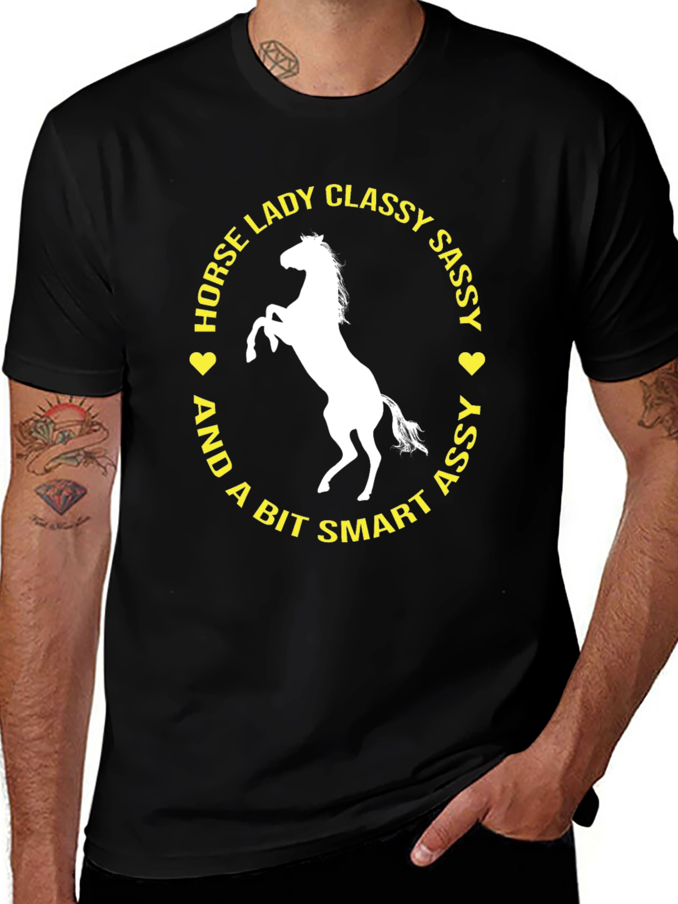 Horse Lady Classy Sassy Graphic T-Shirt