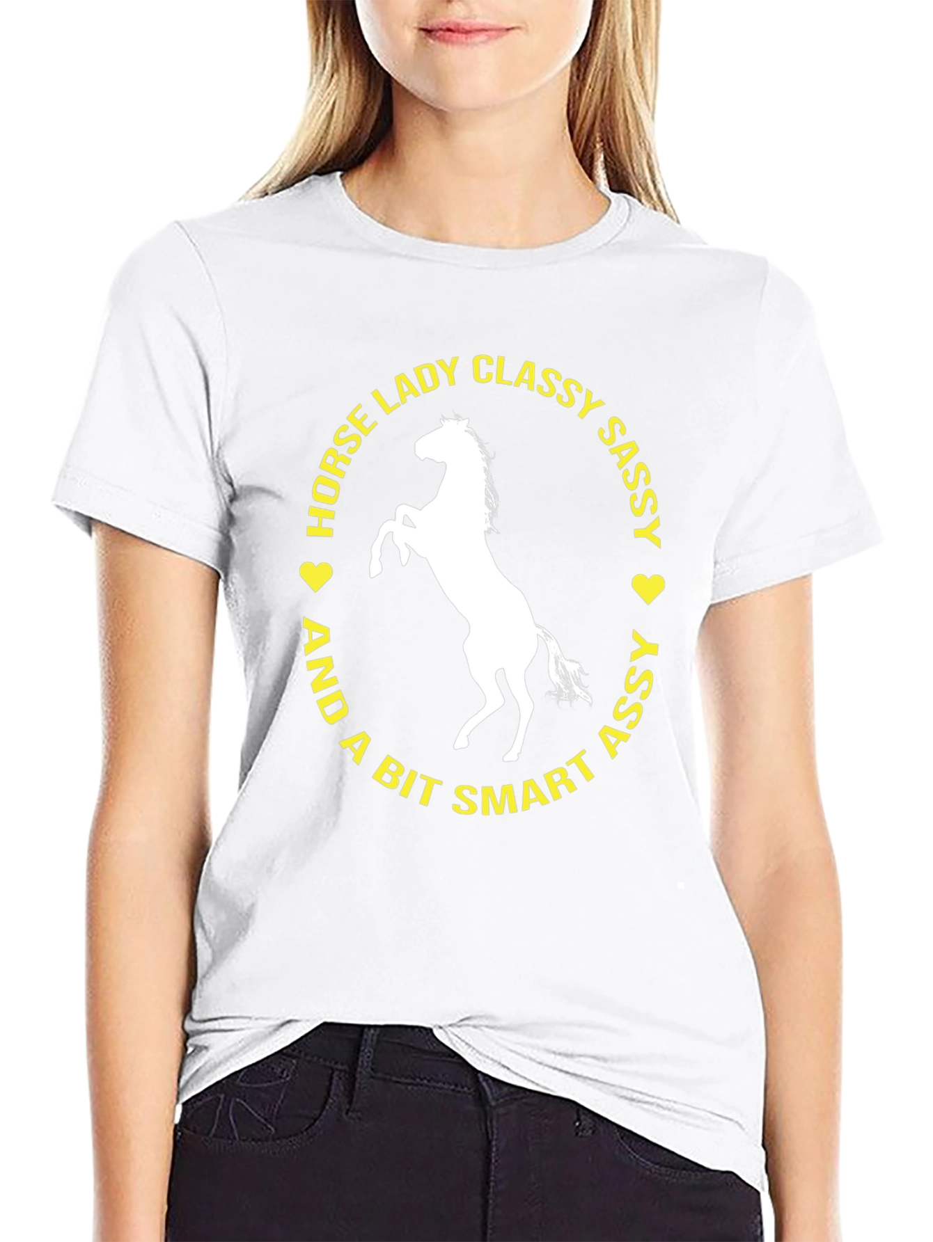Horse Lady Classy Sassy Graphic T-Shirt