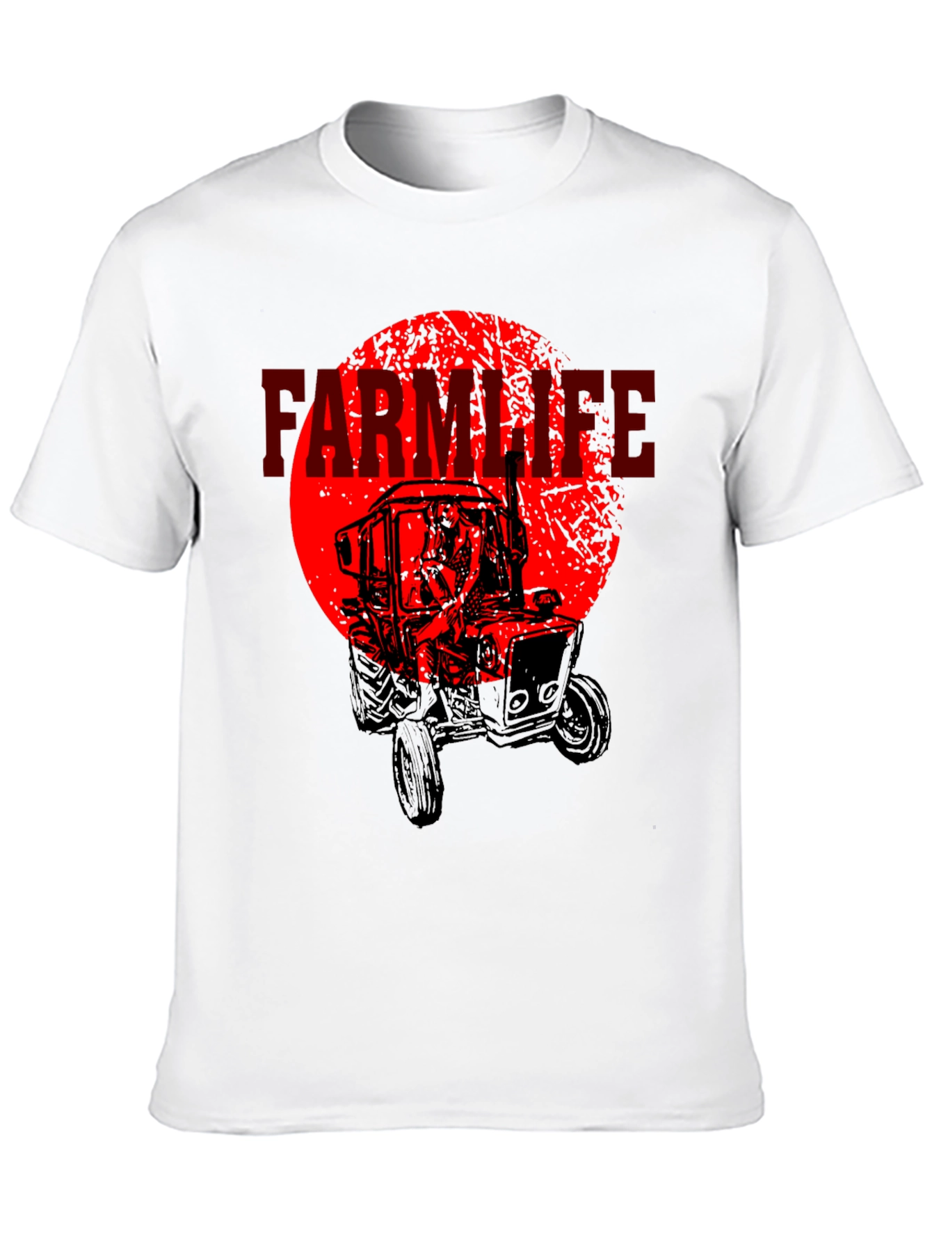 Farm Life Tractor Graphic T-Shirt
