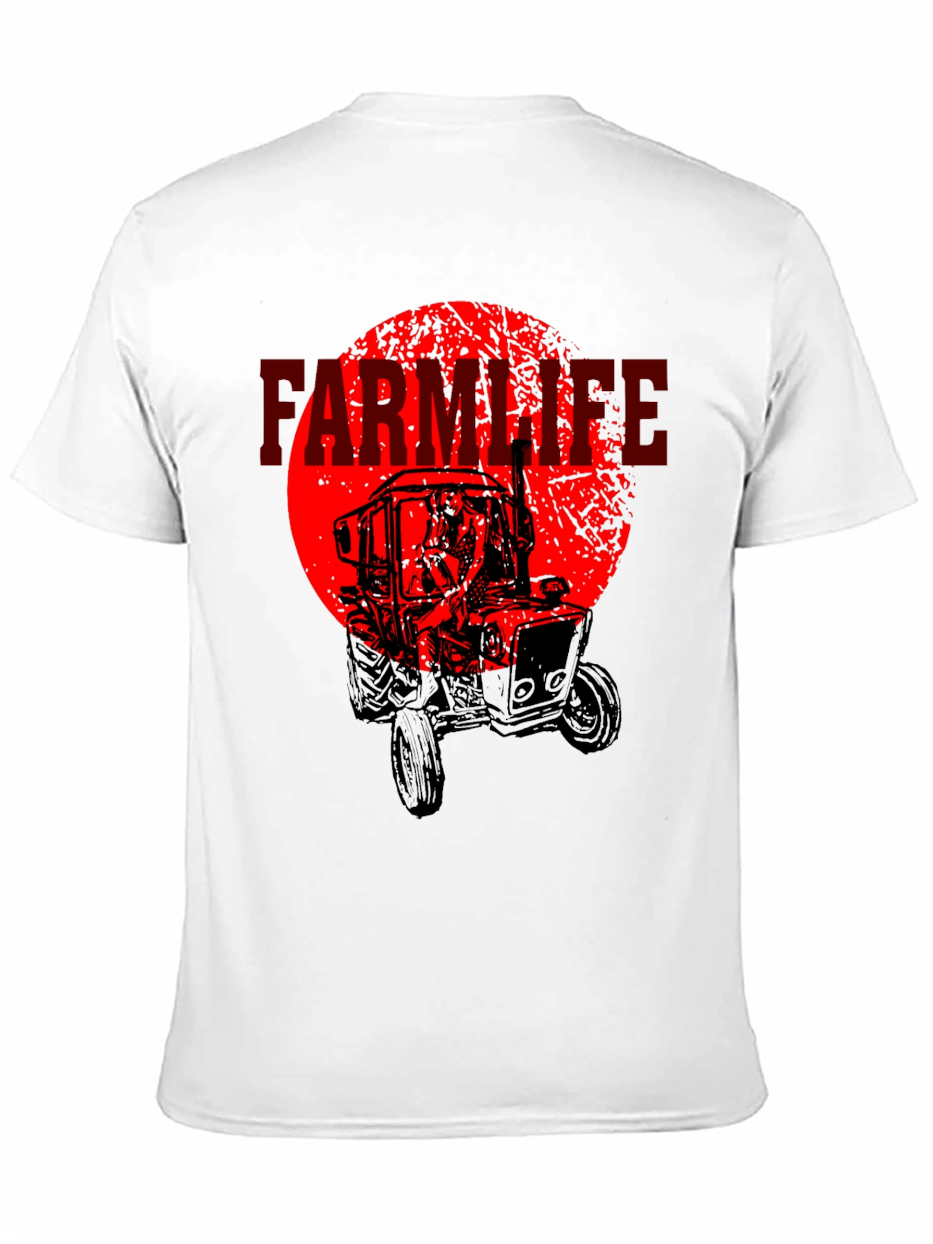 Farm Life Tractor Graphic T-Shirt