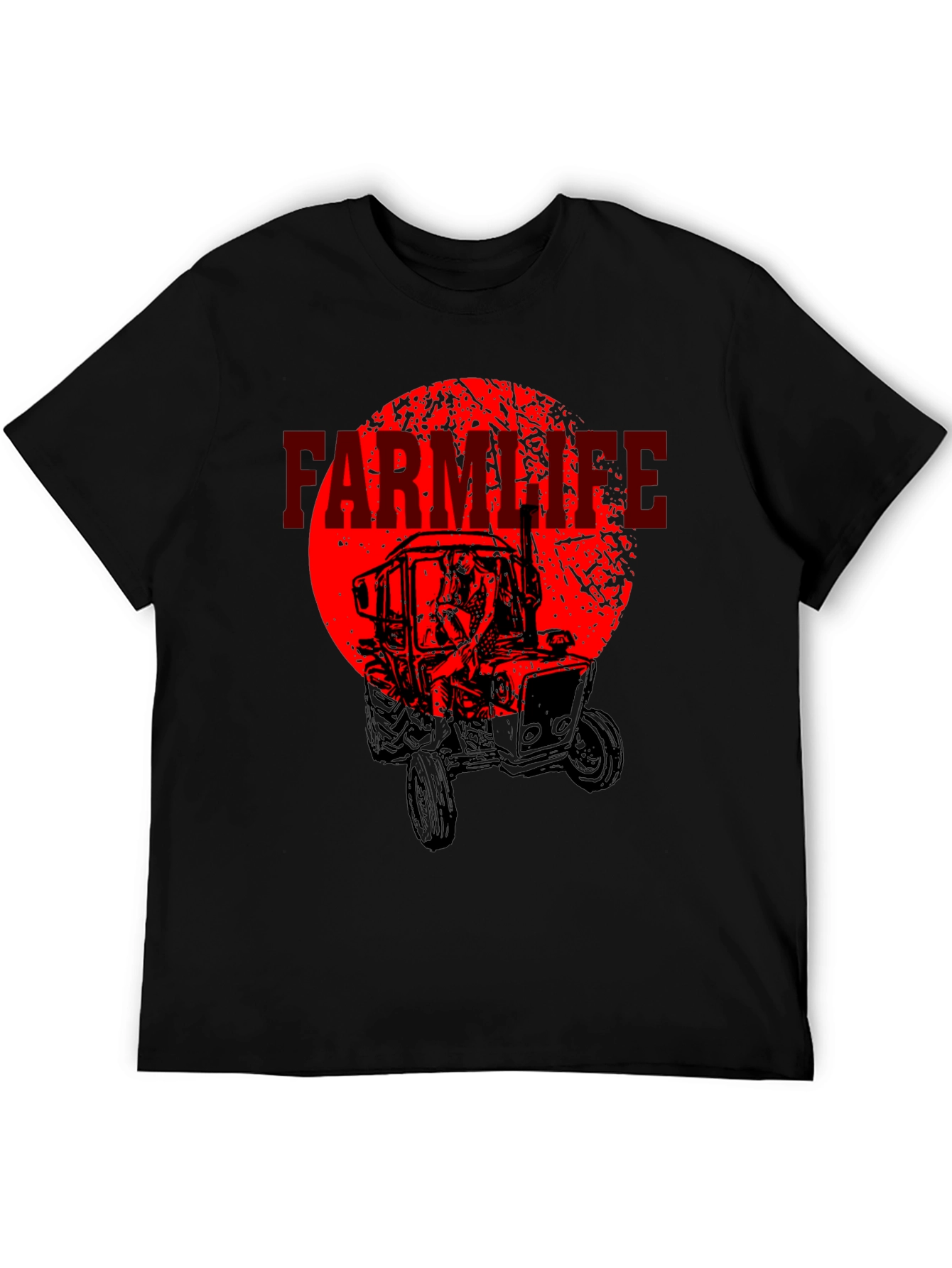 Farm Life Tractor Graphic T-Shirt