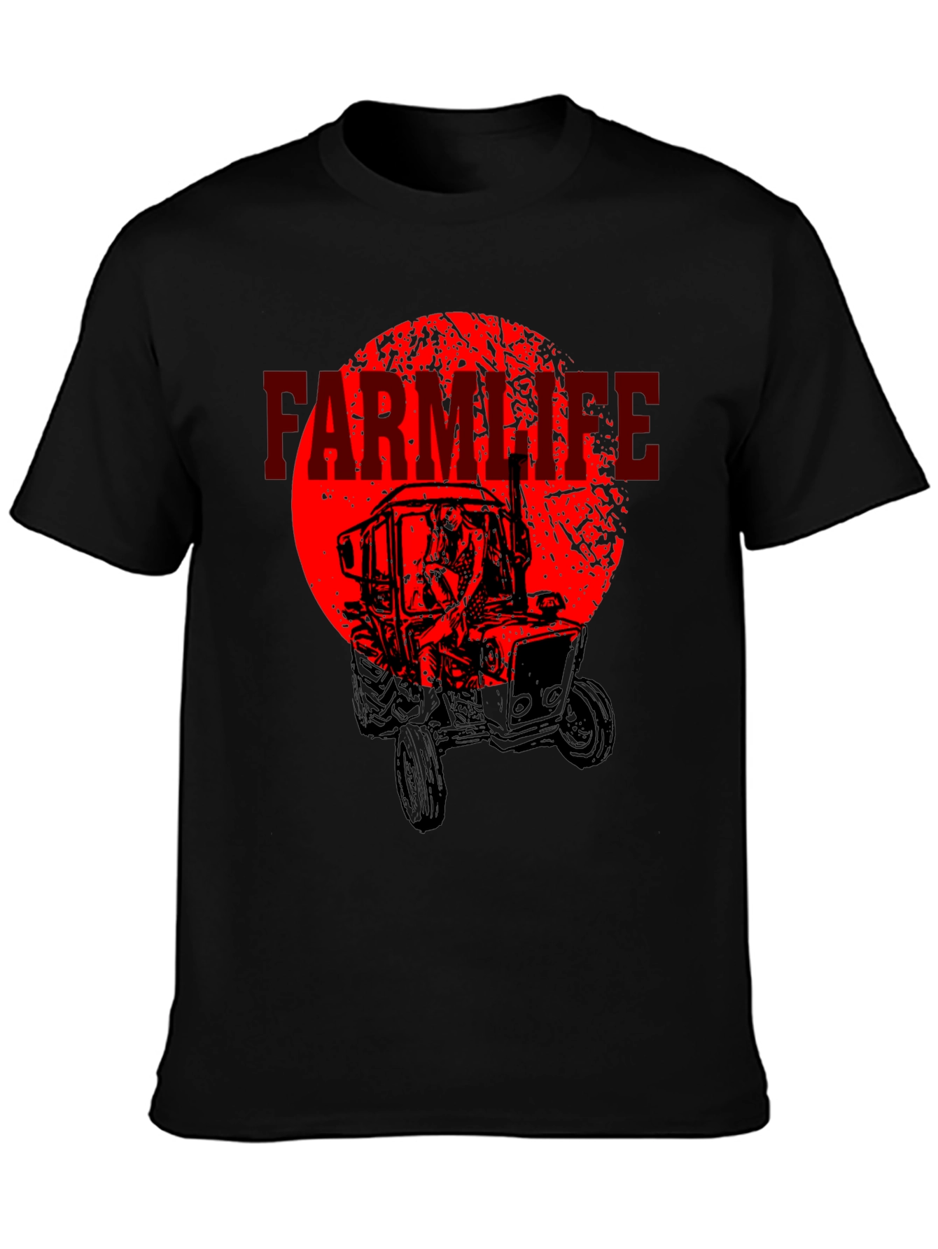 Farm Life Tractor Graphic T-Shirt