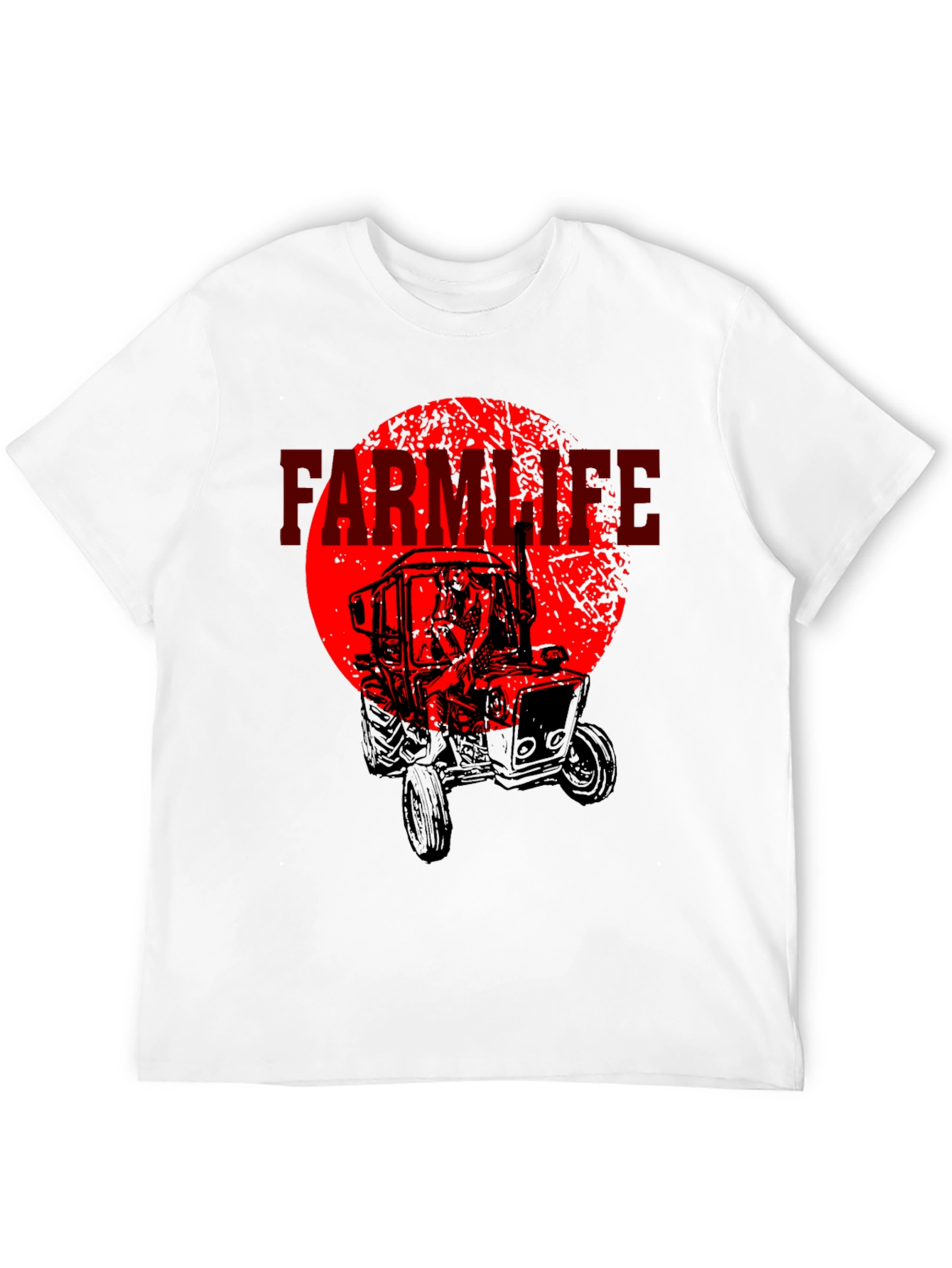 Farm Life Tractor Graphic T-Shirt