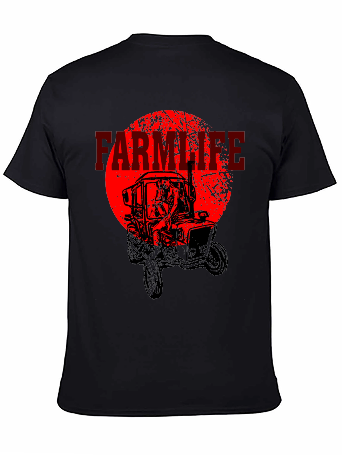 Farm Life Tractor Graphic T-Shirt