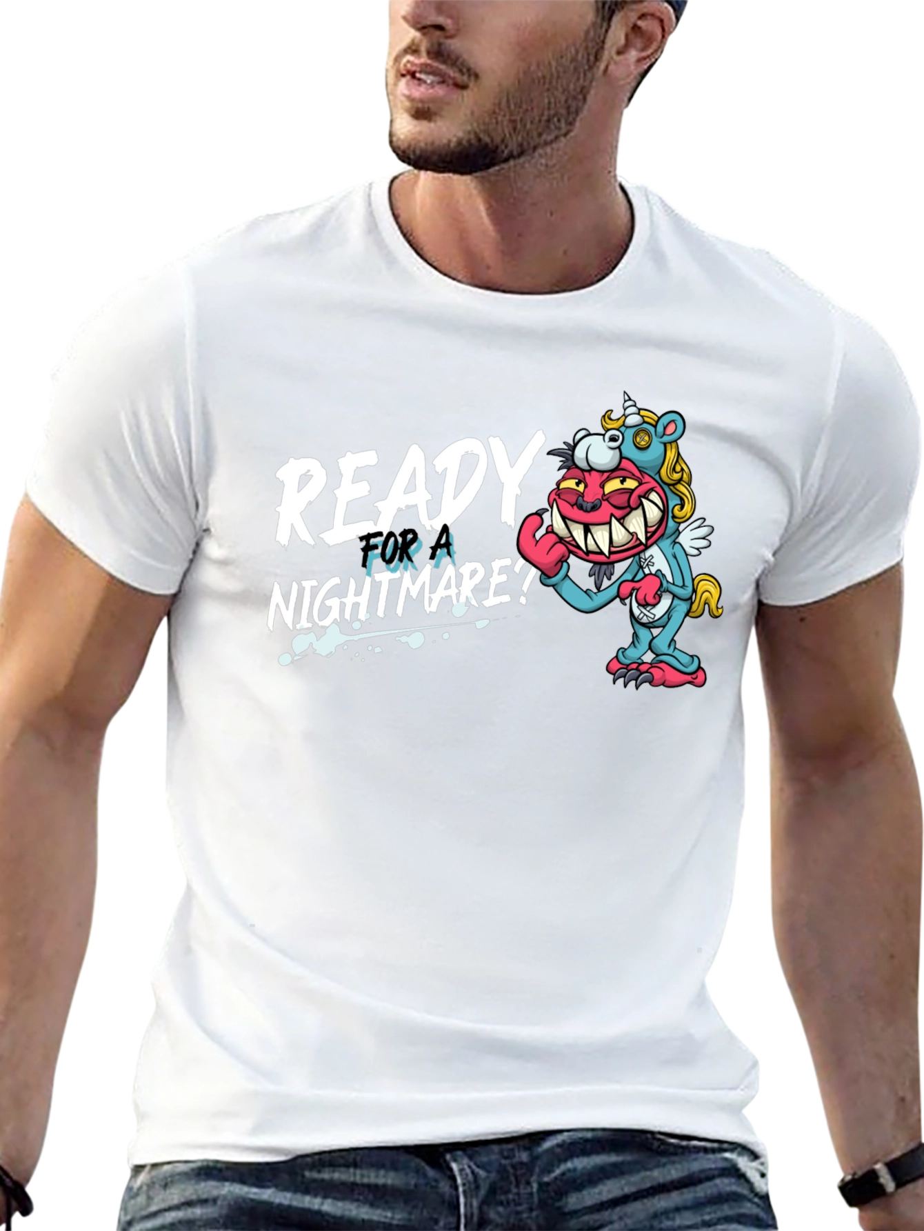 Ready for a Nightmare Black Graphic Tee