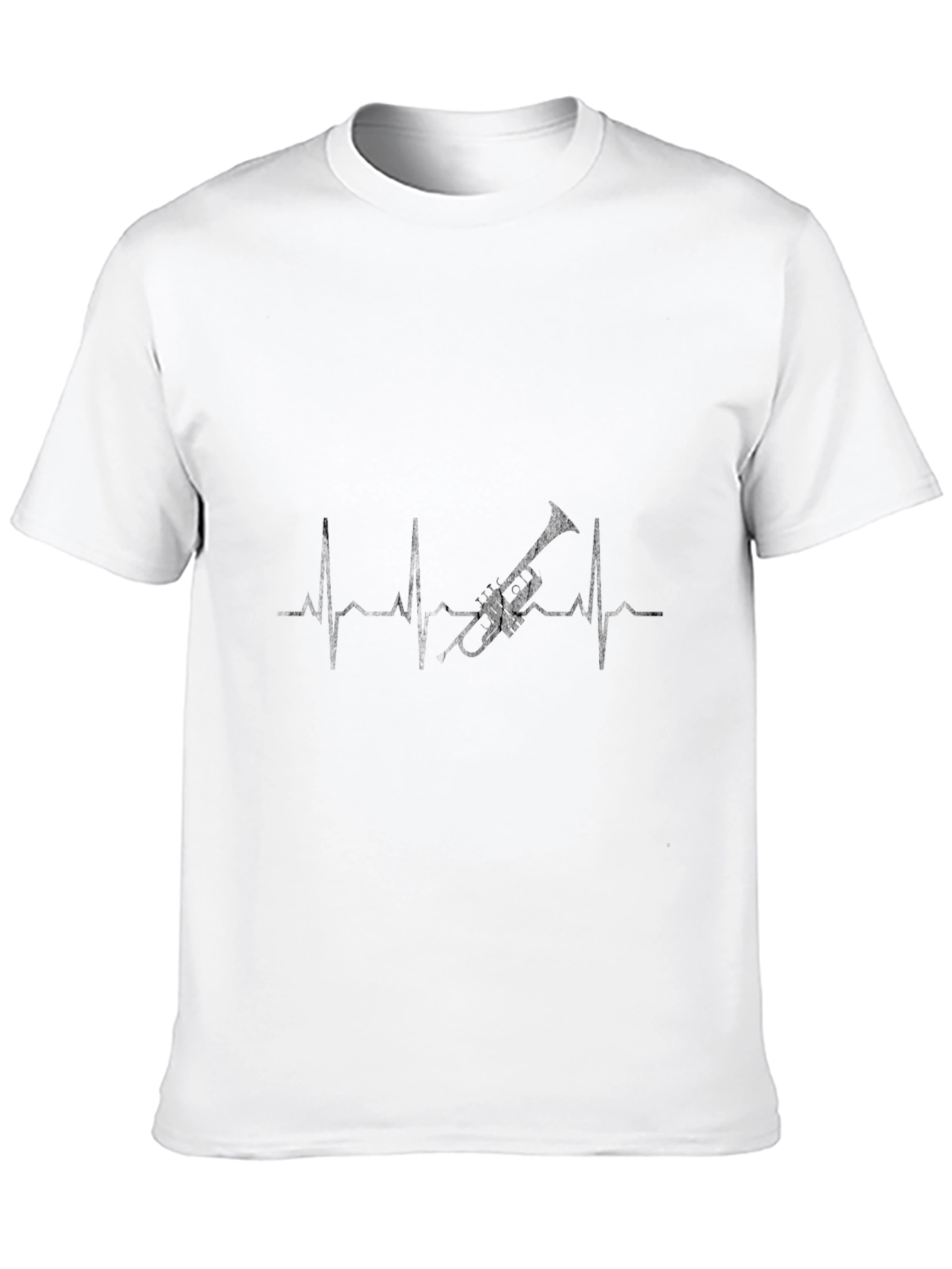 Trumpet Heartbeat T-Shirt - Music Lover Tee