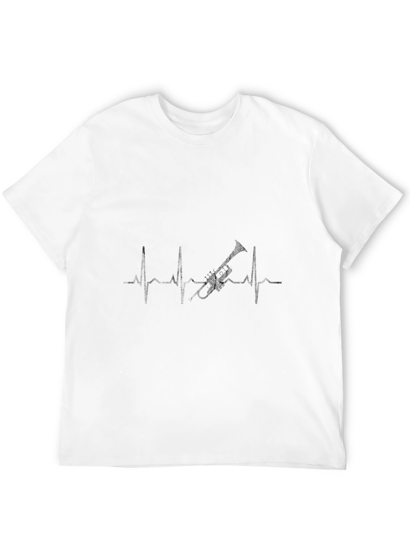 Trumpet Heartbeat T-Shirt - Music Lover Tee