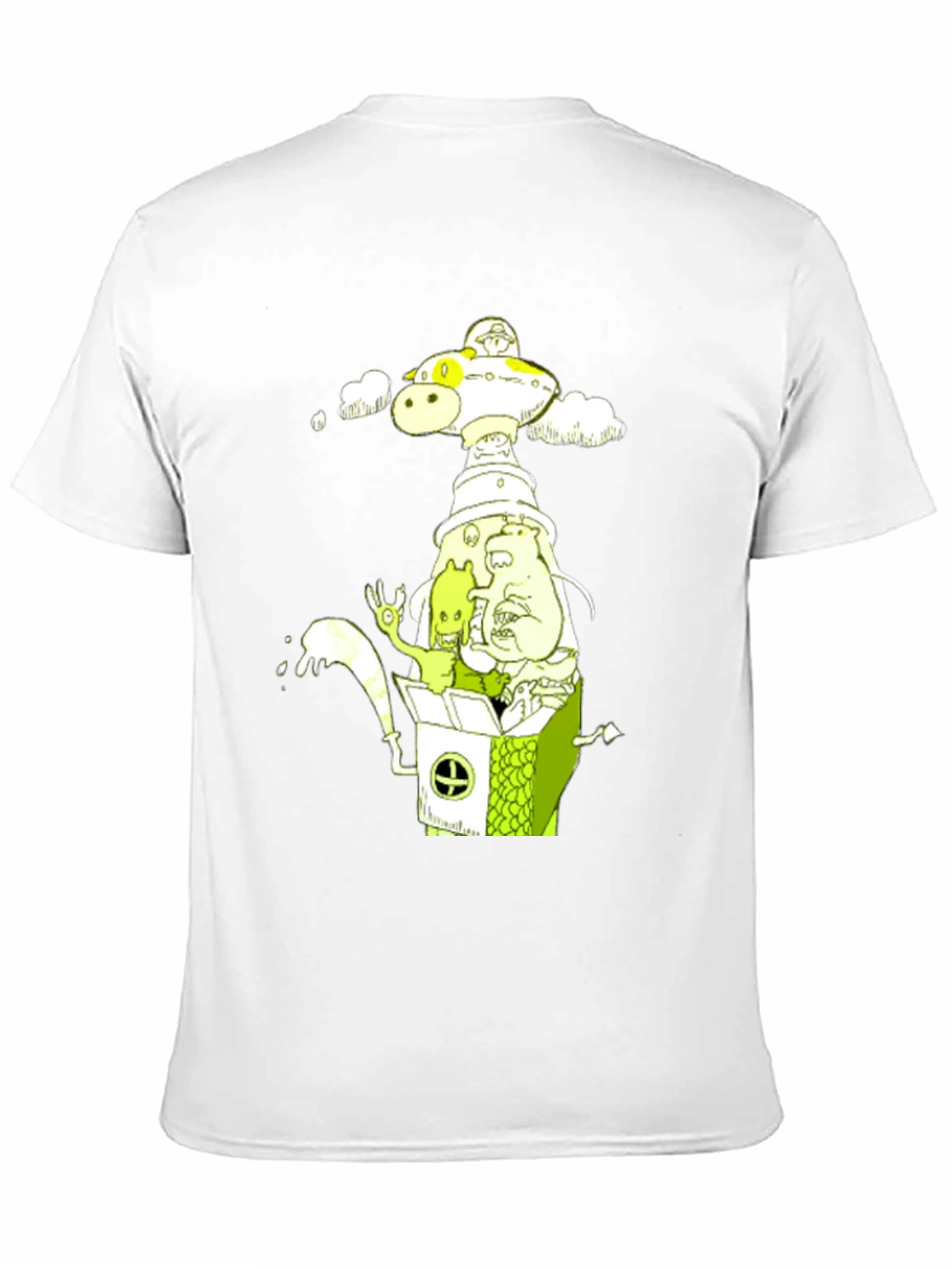 Cartoon Graphic Tee - Mens Black T-Shirt