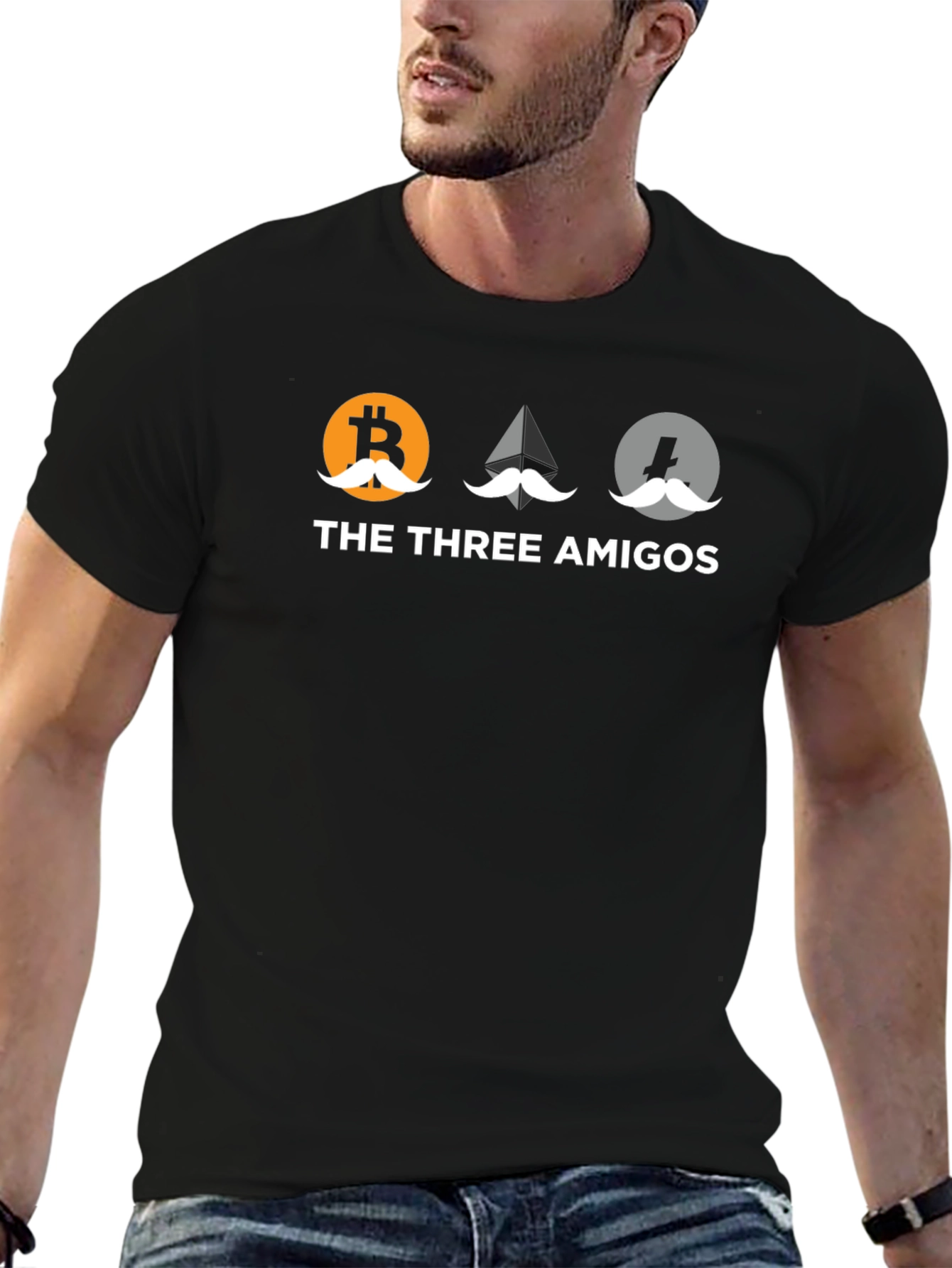 Bitcoin Etherium Litecoin Three Amigos T-Shirt