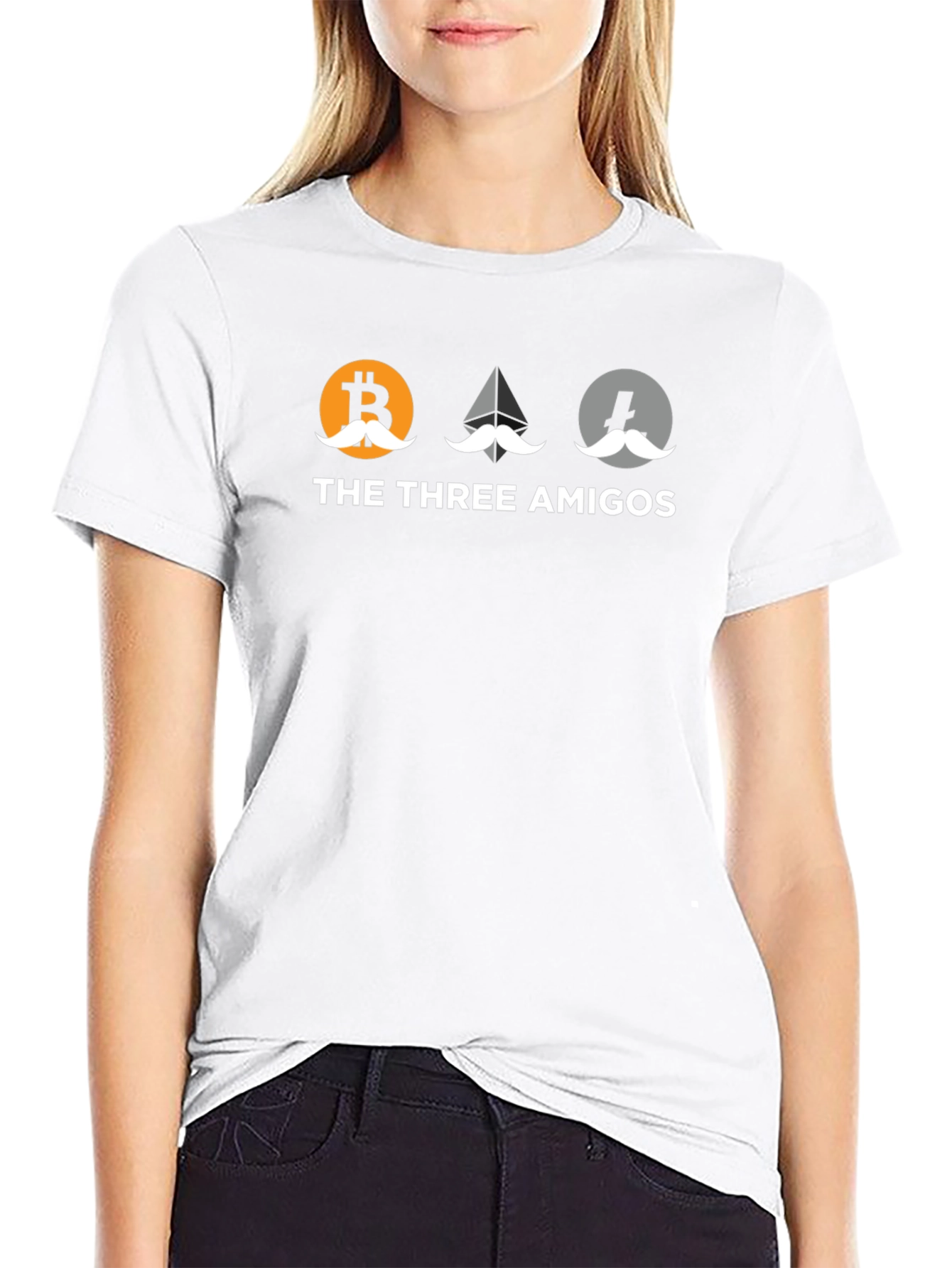 Bitcoin Etherium Litecoin Three Amigos T-Shirt