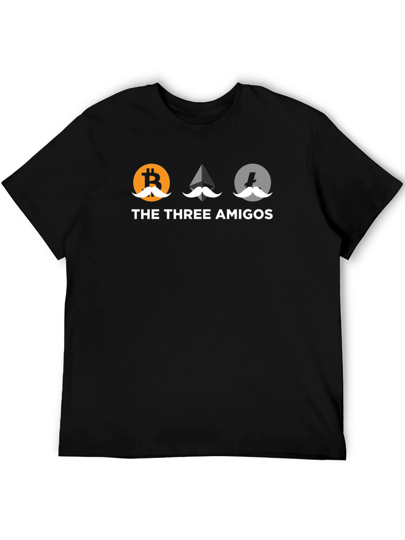 Bitcoin Etherium Litecoin Three Amigos T-Shirt