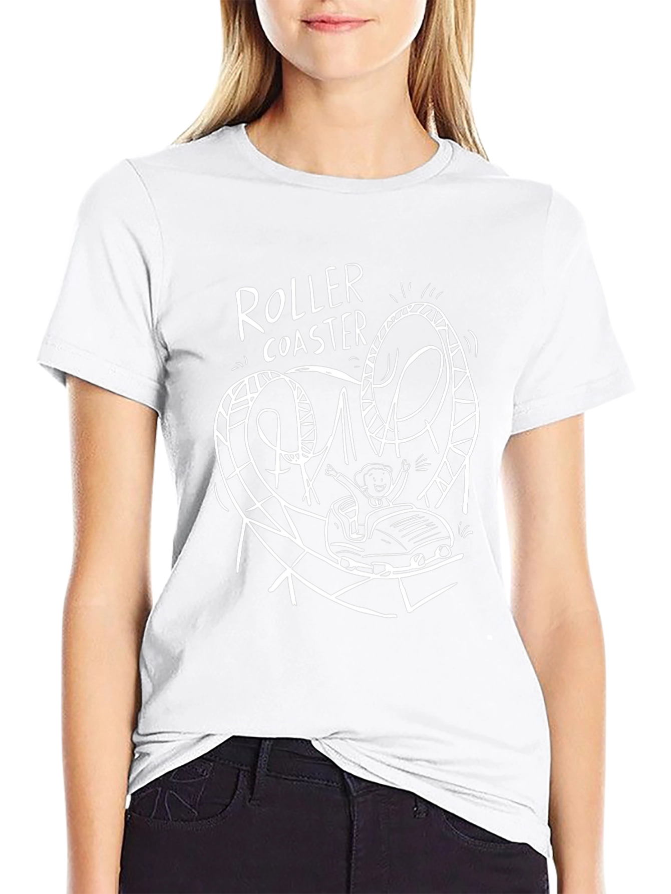 Roller Coaster Graphic Tee - Thrill Ride Shirt