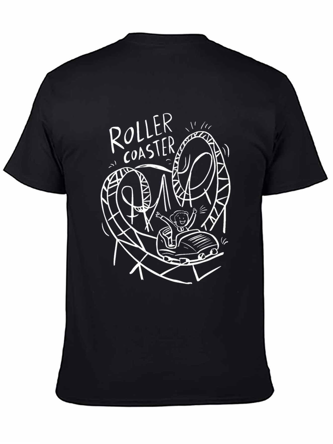 Roller Coaster Graphic Tee - Thrill Ride Shirt
