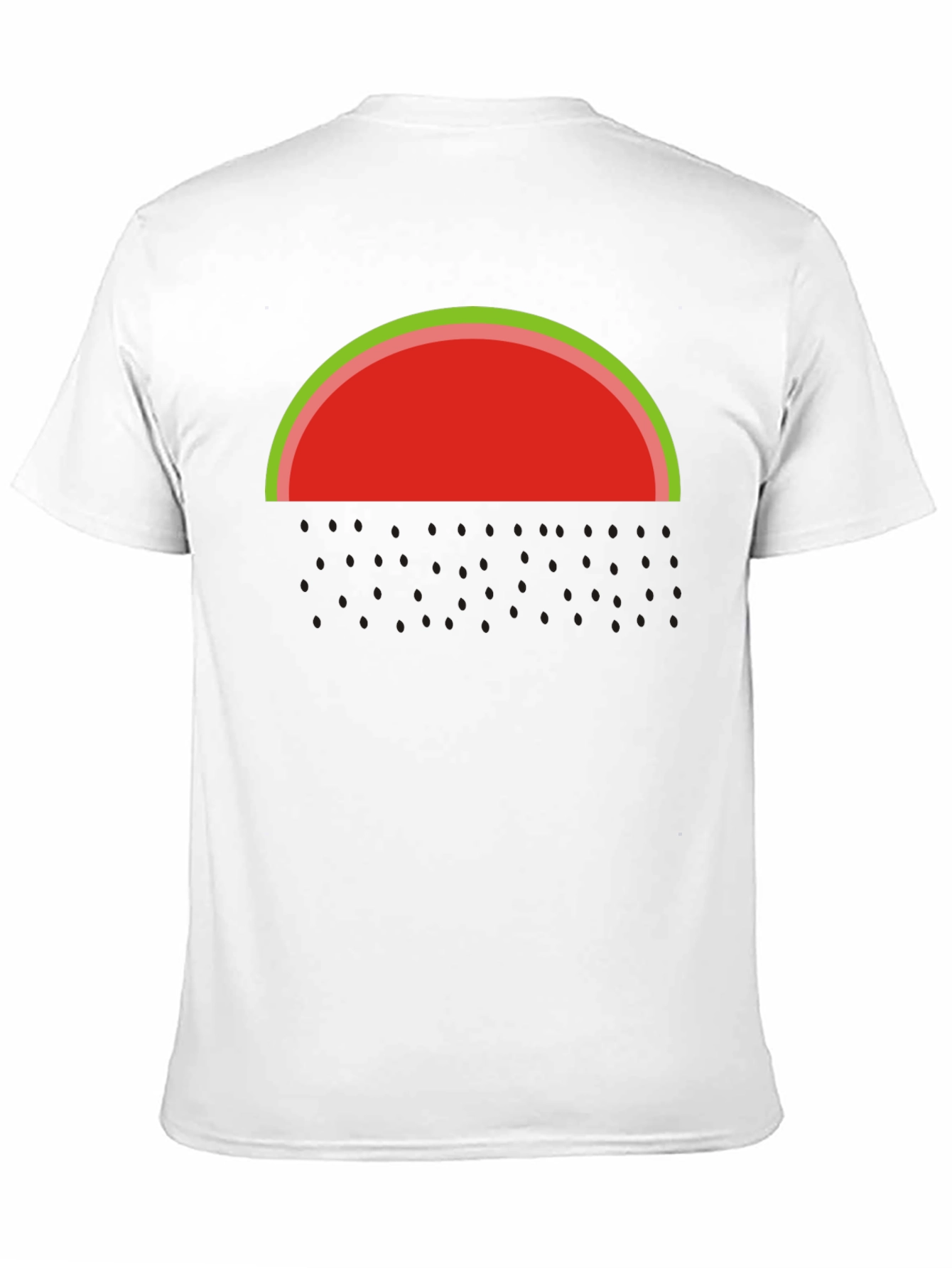 Watermelon Graphic Tee - Casual Black T-Shirt