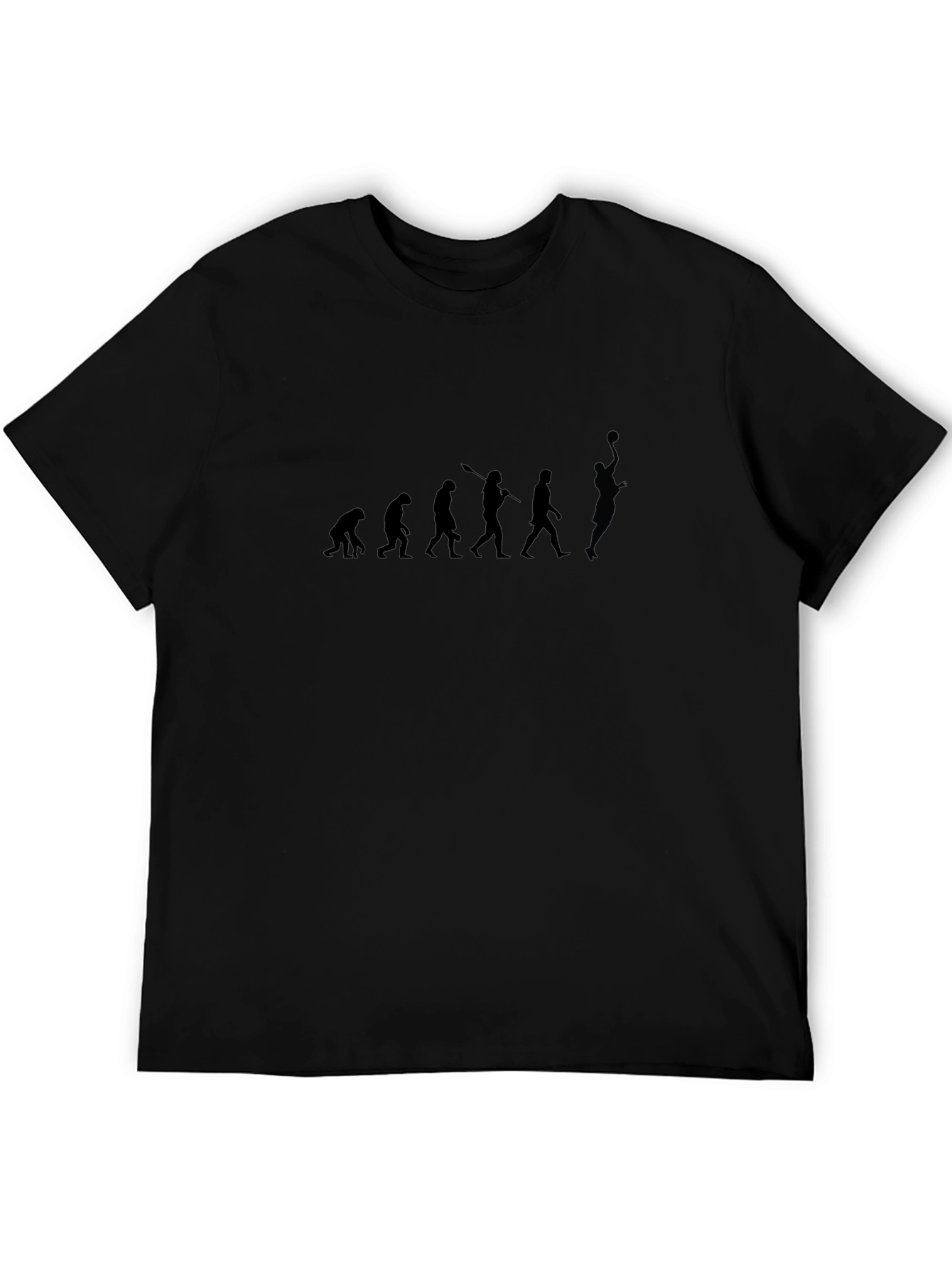 Evolution of Basketball Black T-Shirt