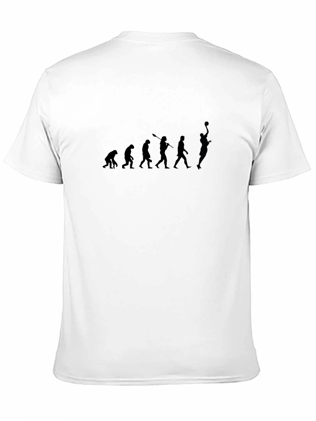 Evolution of Basketball Black T-Shirt