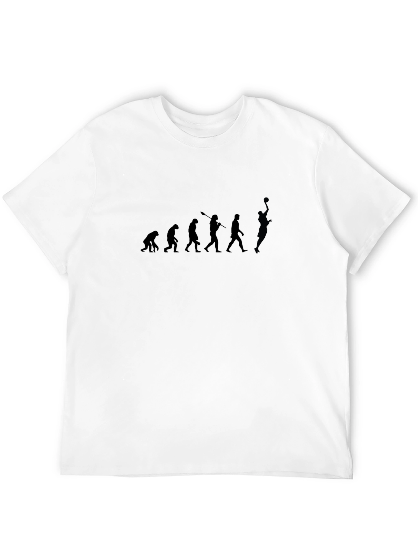 Evolution of Basketball Black T-Shirt