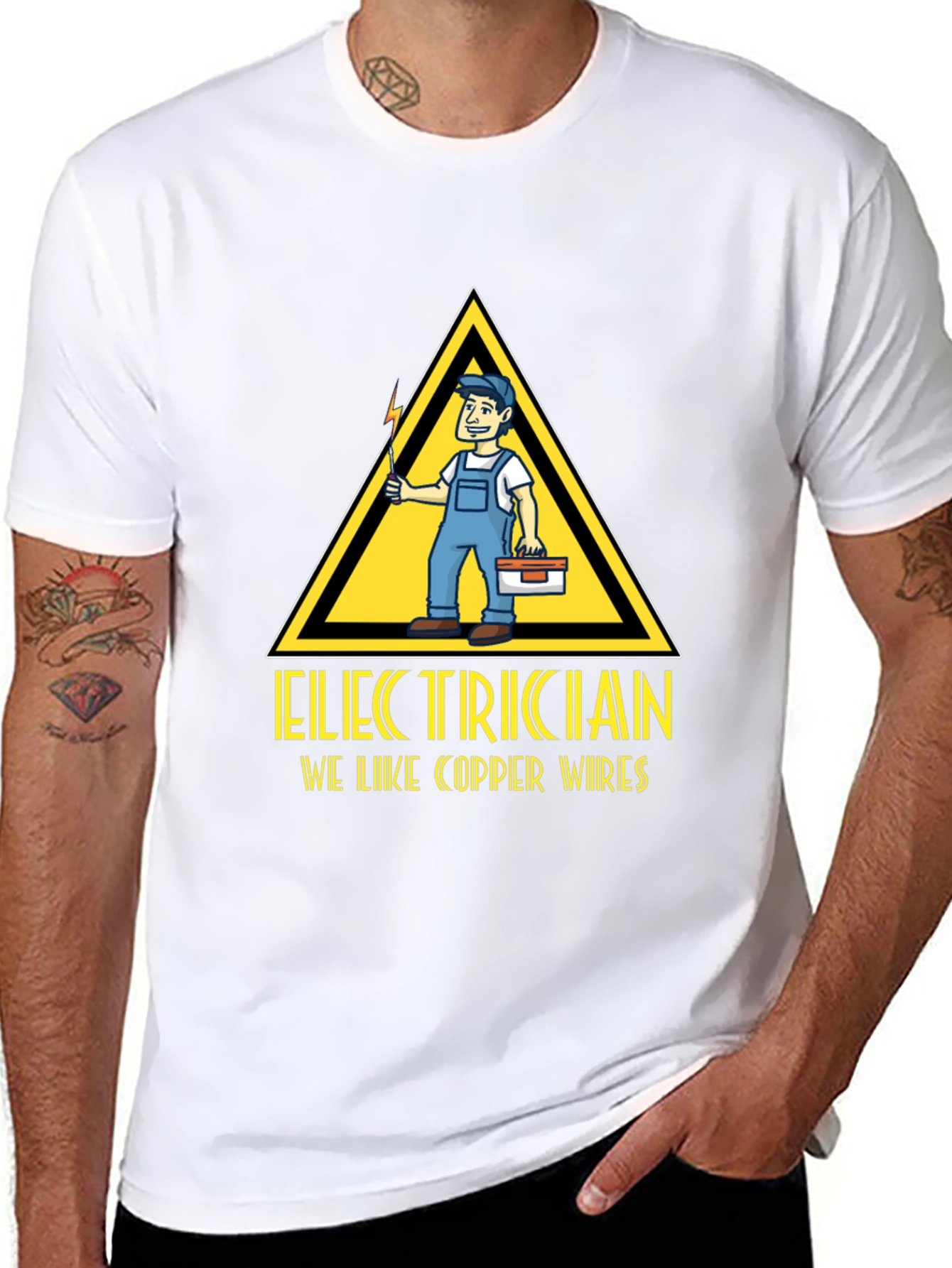 Electrician Humor Graphic T-Shirt