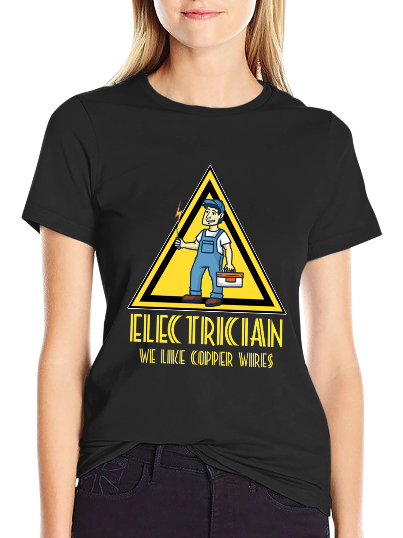 Electrician Humor Graphic T-Shirt