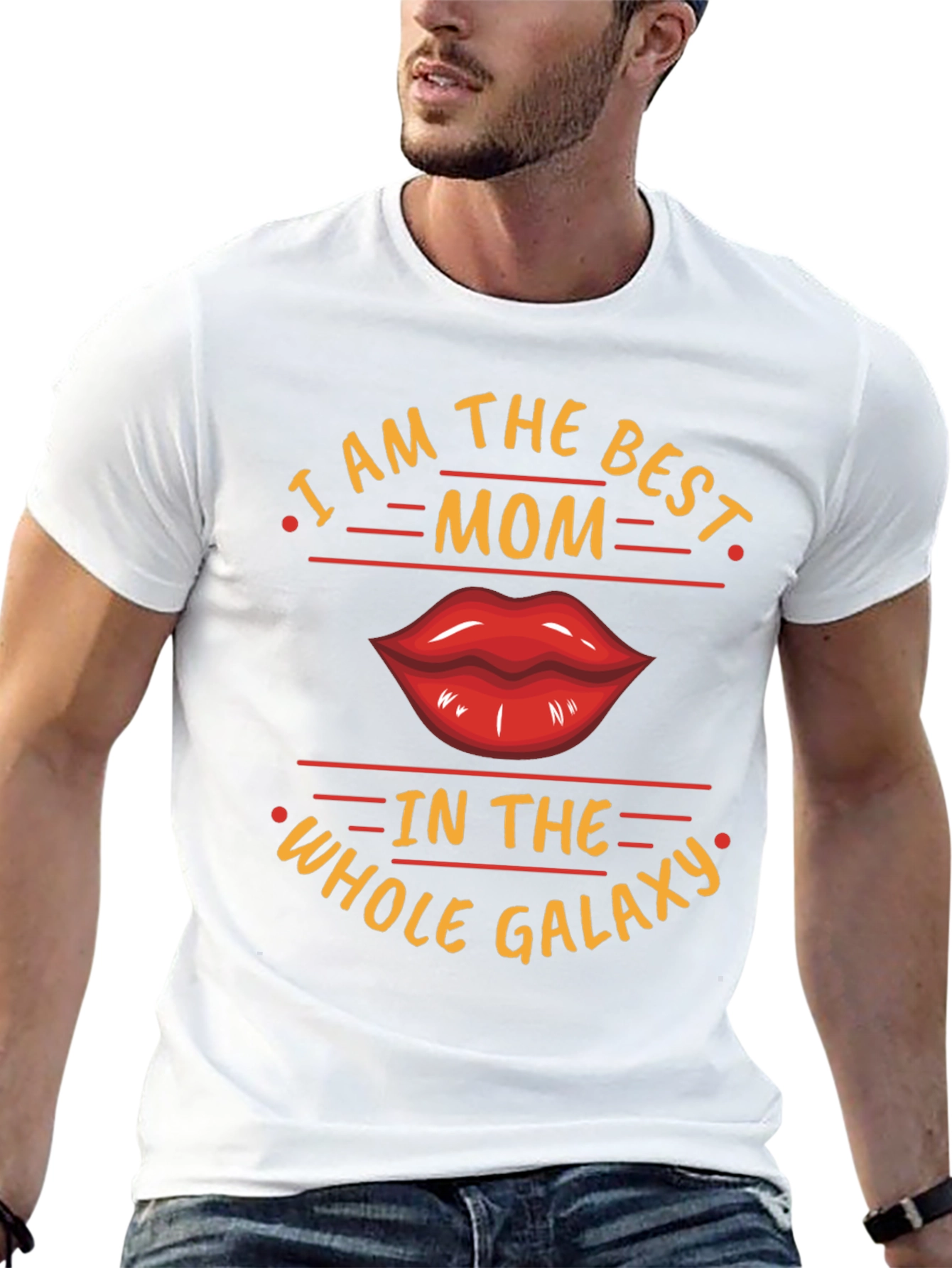 Best Mom Galaxy Graphic Tee - Black