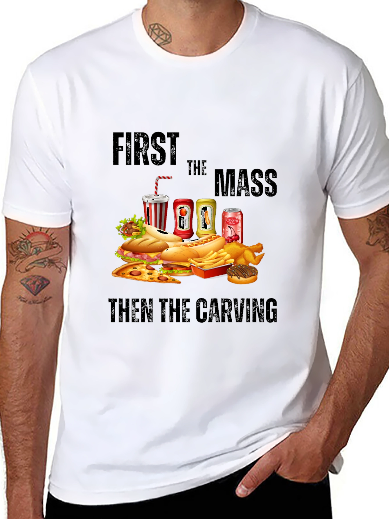 First the Mass Then the Carving Graphic Tee