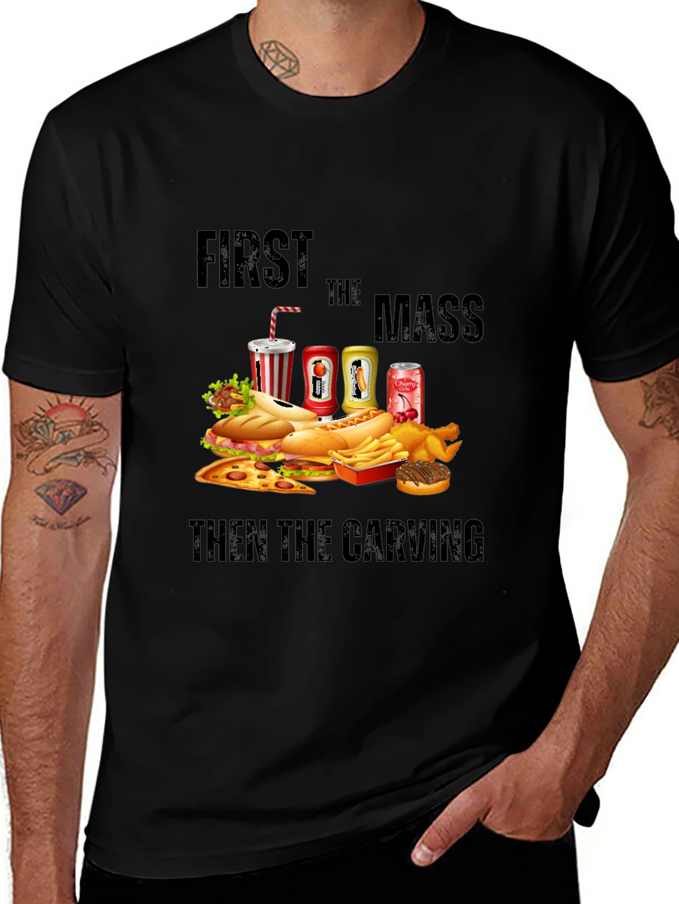 First the Mass Then the Carving Graphic Tee